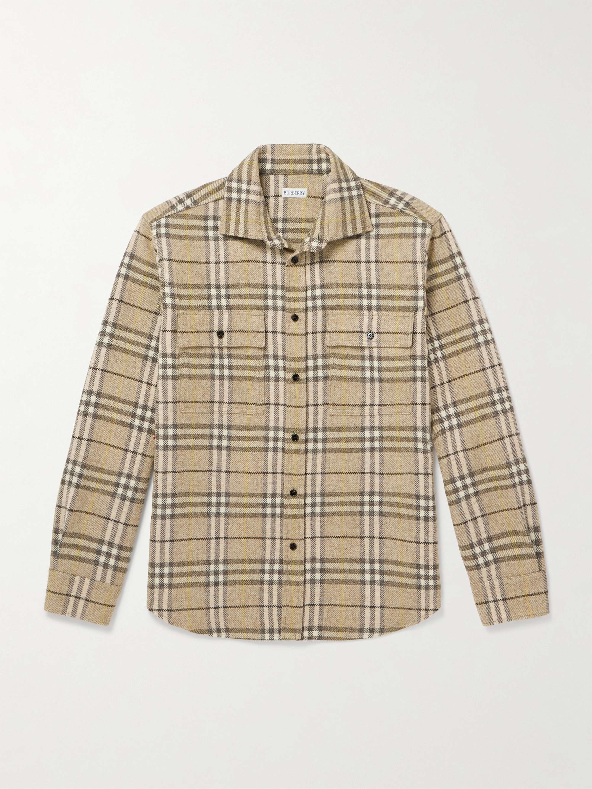 Checked Wool-Flannel Shirt hero visual