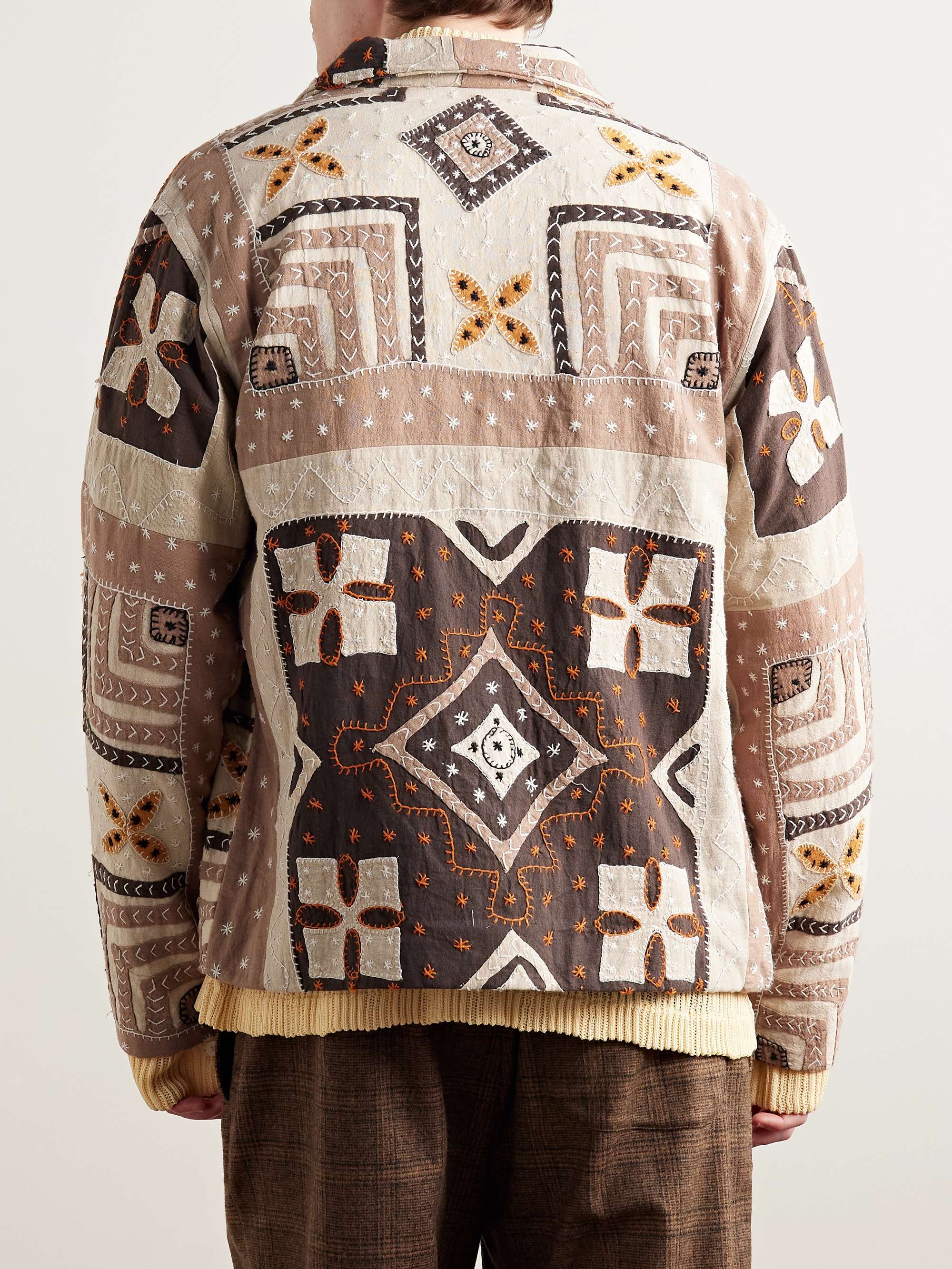 Embroidered Quilted Patchwork Cotton Jacket view