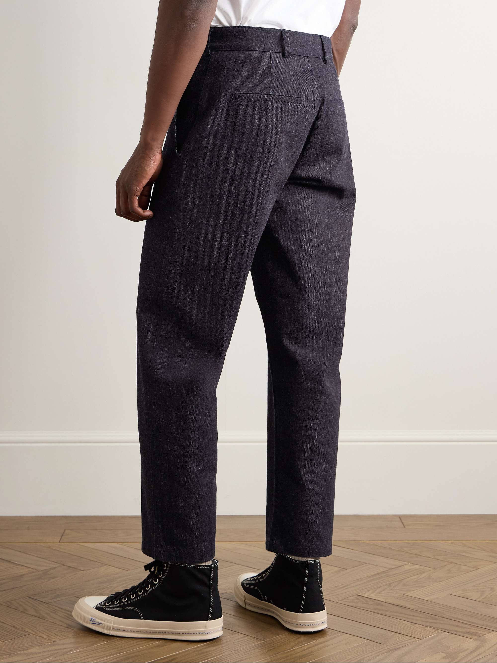 Balloon Straight-Leg Denim Trousers view