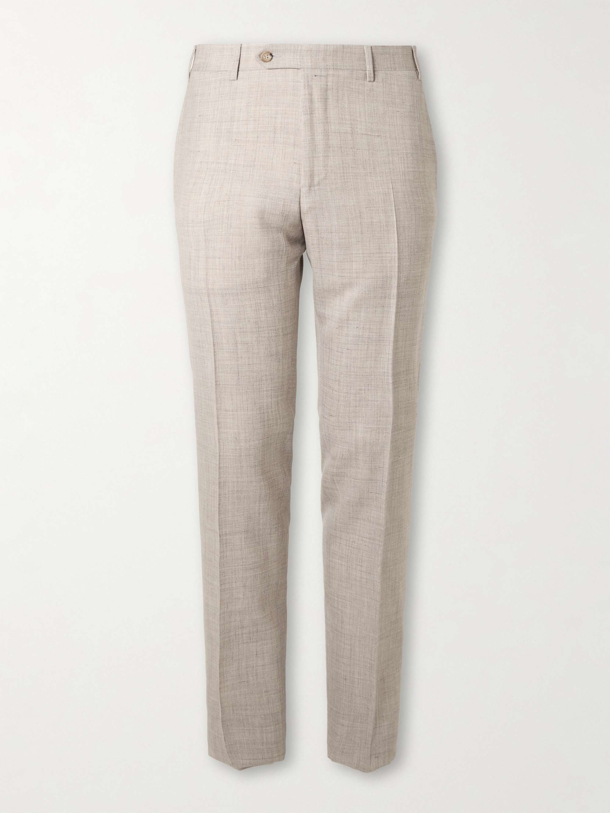 Wool, Silk and Linen-Blend Suit Trousers hero visual