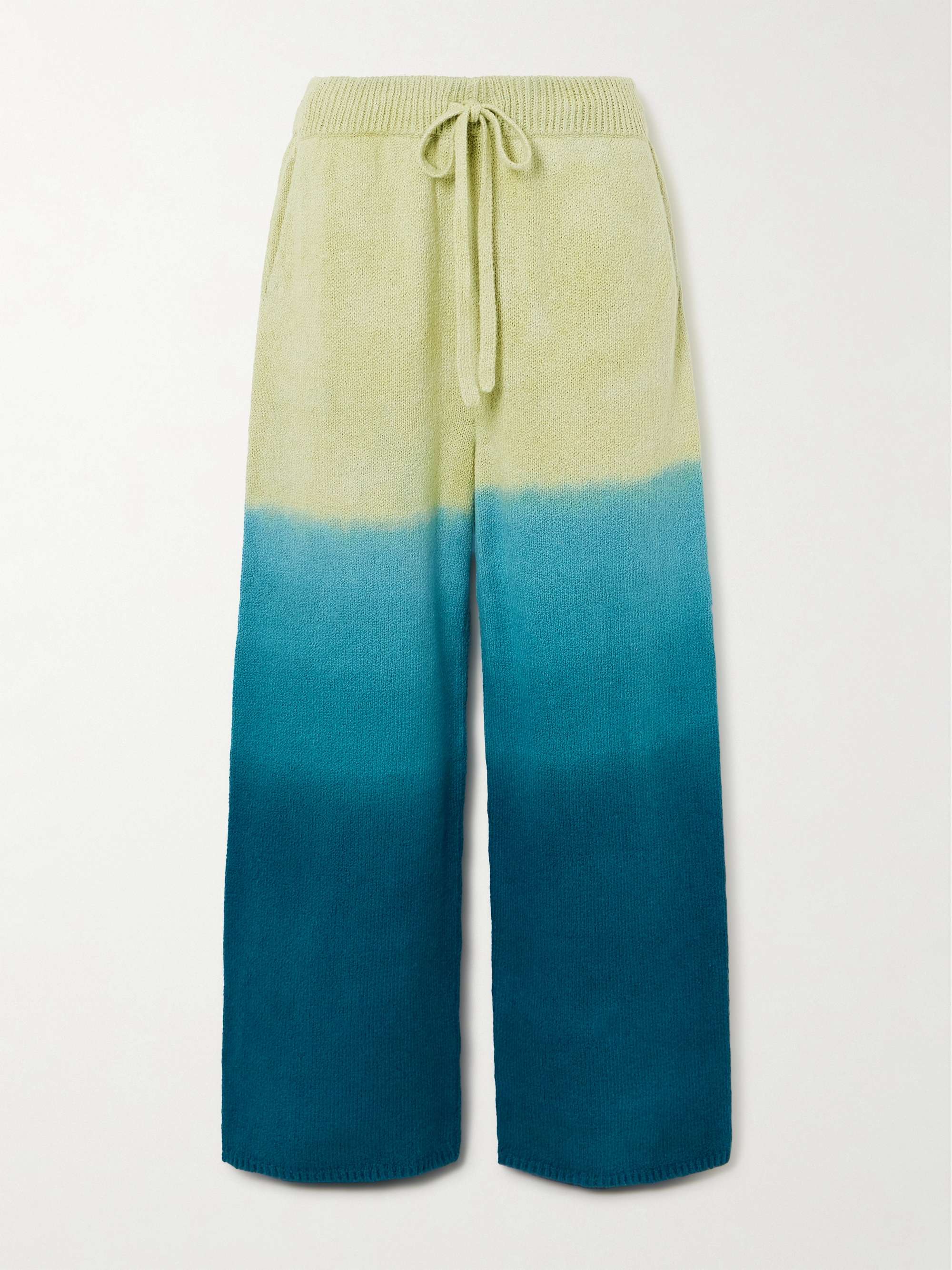 Nora Lite tie-dyed cotton wide-leg pants hero visual