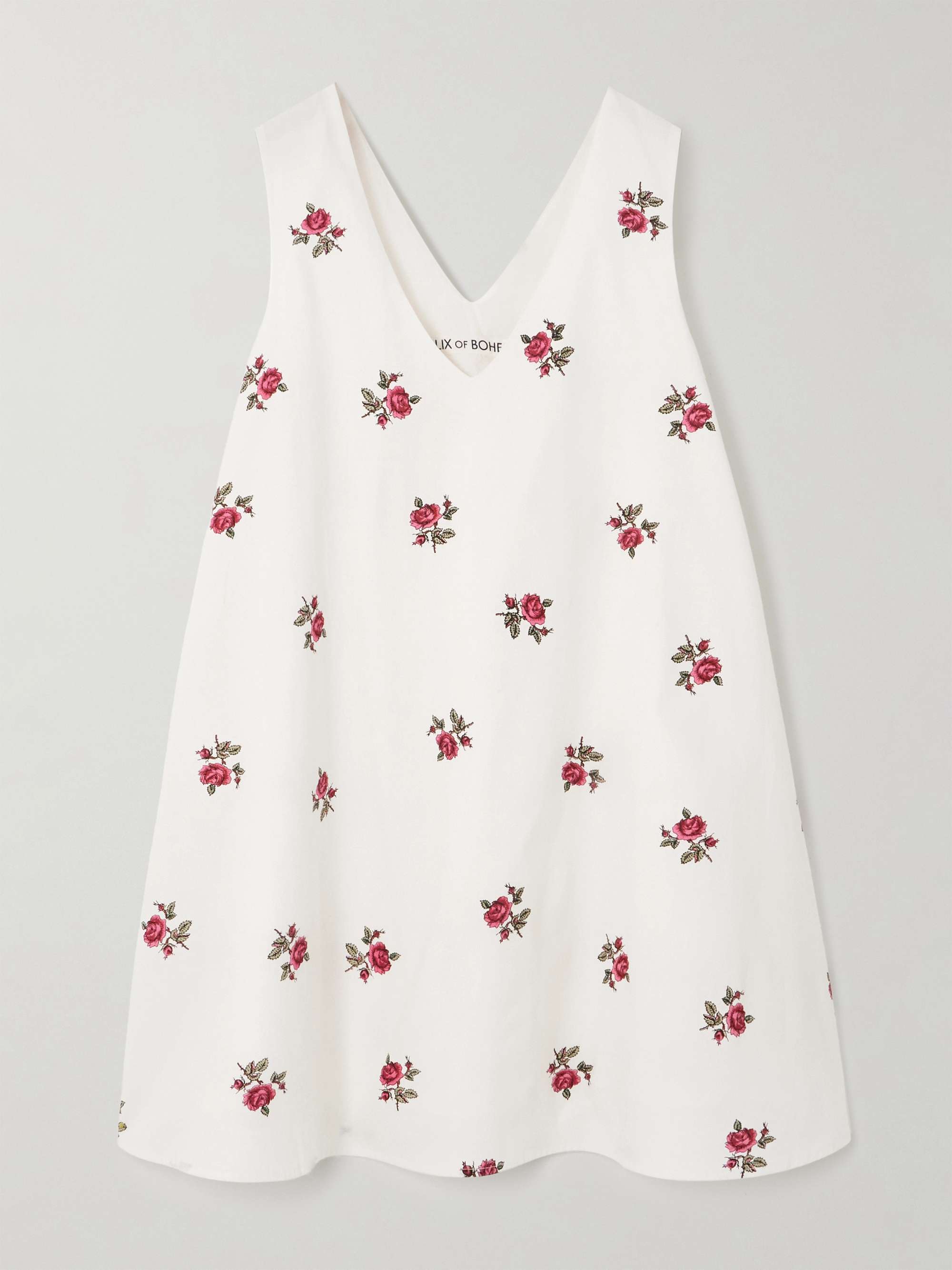 Soleil floral-print cotton-poplin mini dress hero visual