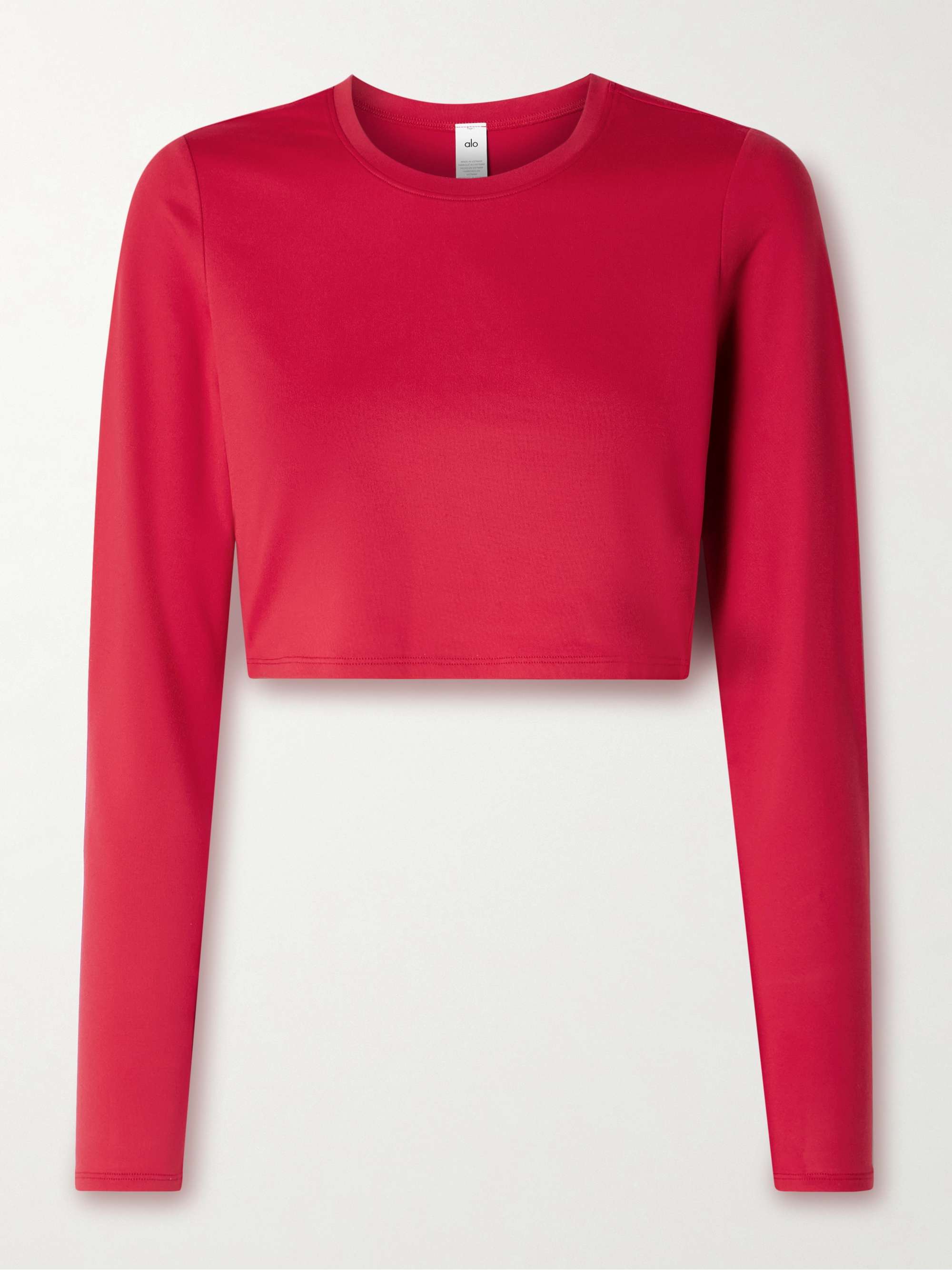 Alosoft Finesse cropped stretch-jersey top hero visual