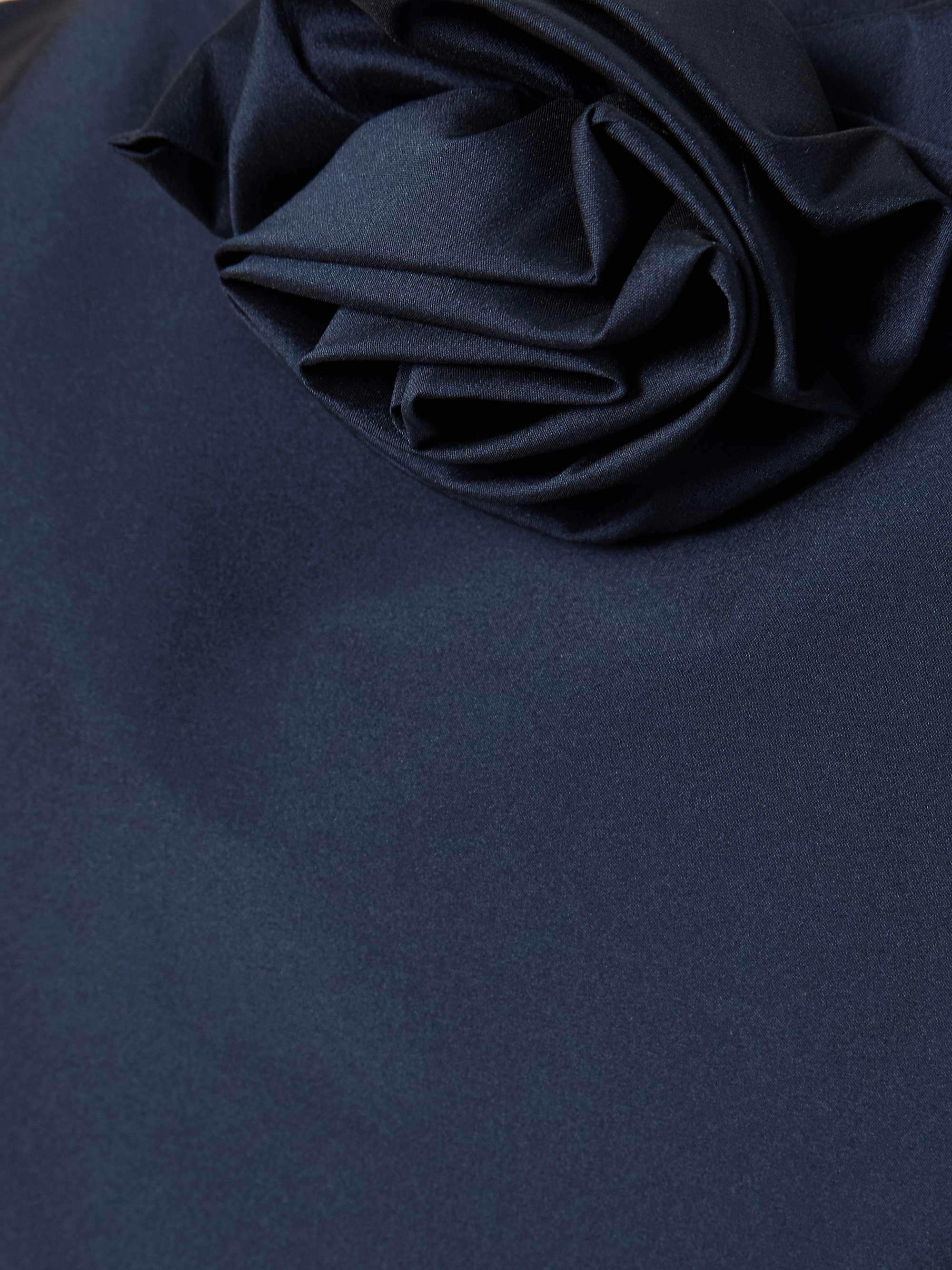 Lena strapless appliquéd taffeta maxi dress view