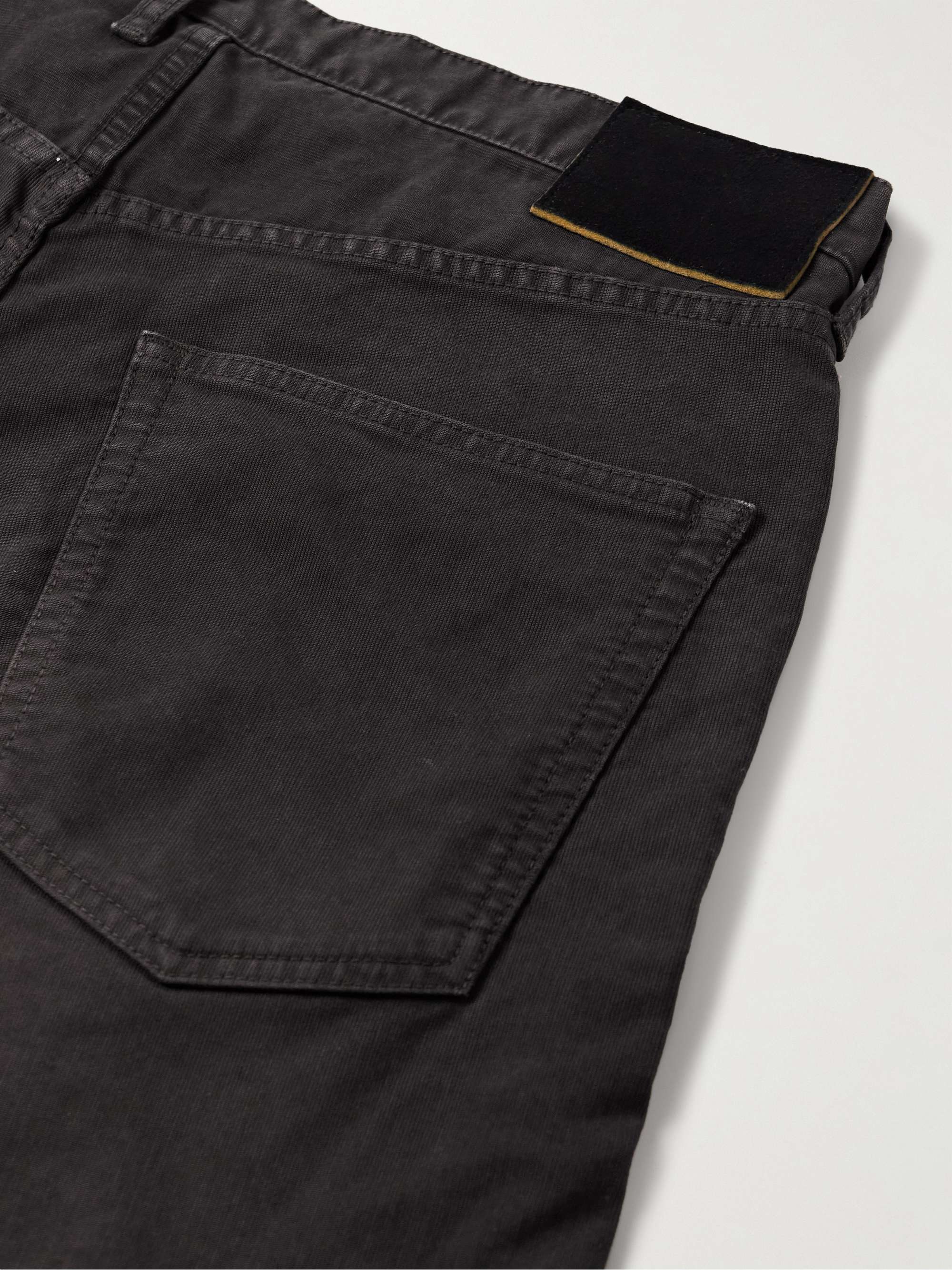 Fluxus 01 Slim-Fit Straight-Leg Garment-Dyed Cotton Trousers view