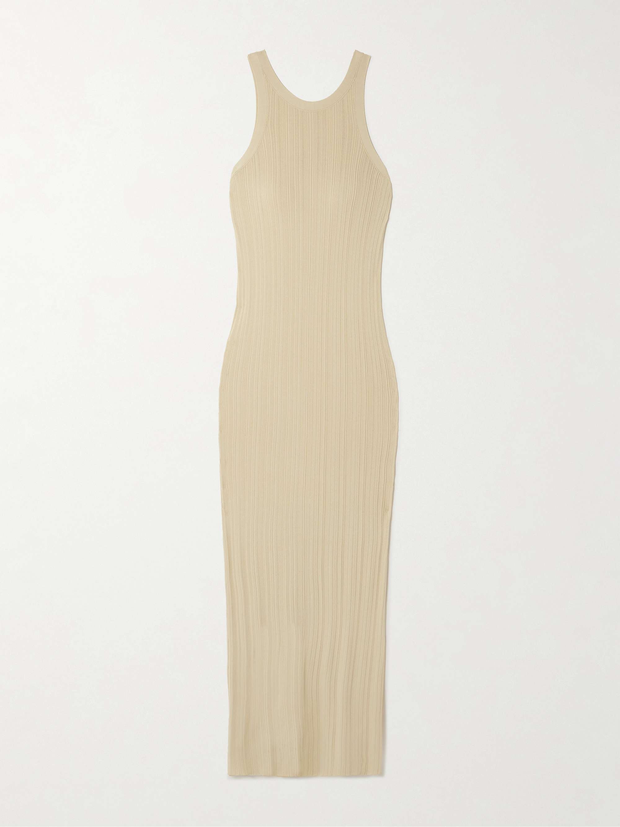 Ribbed-knit maxi dress hero visual