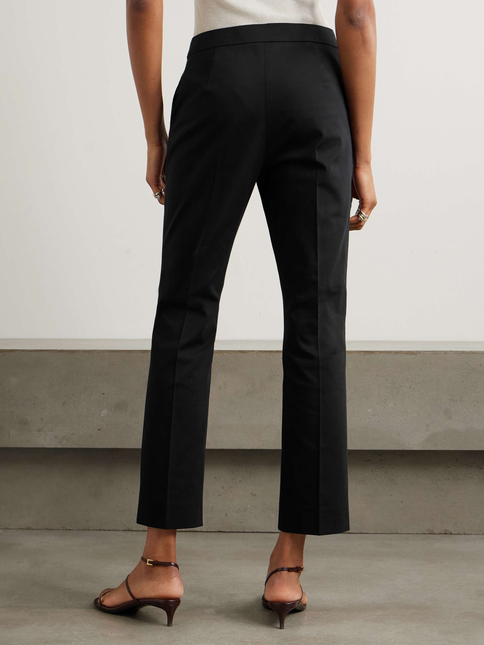Okra cotton-blend flared pants view