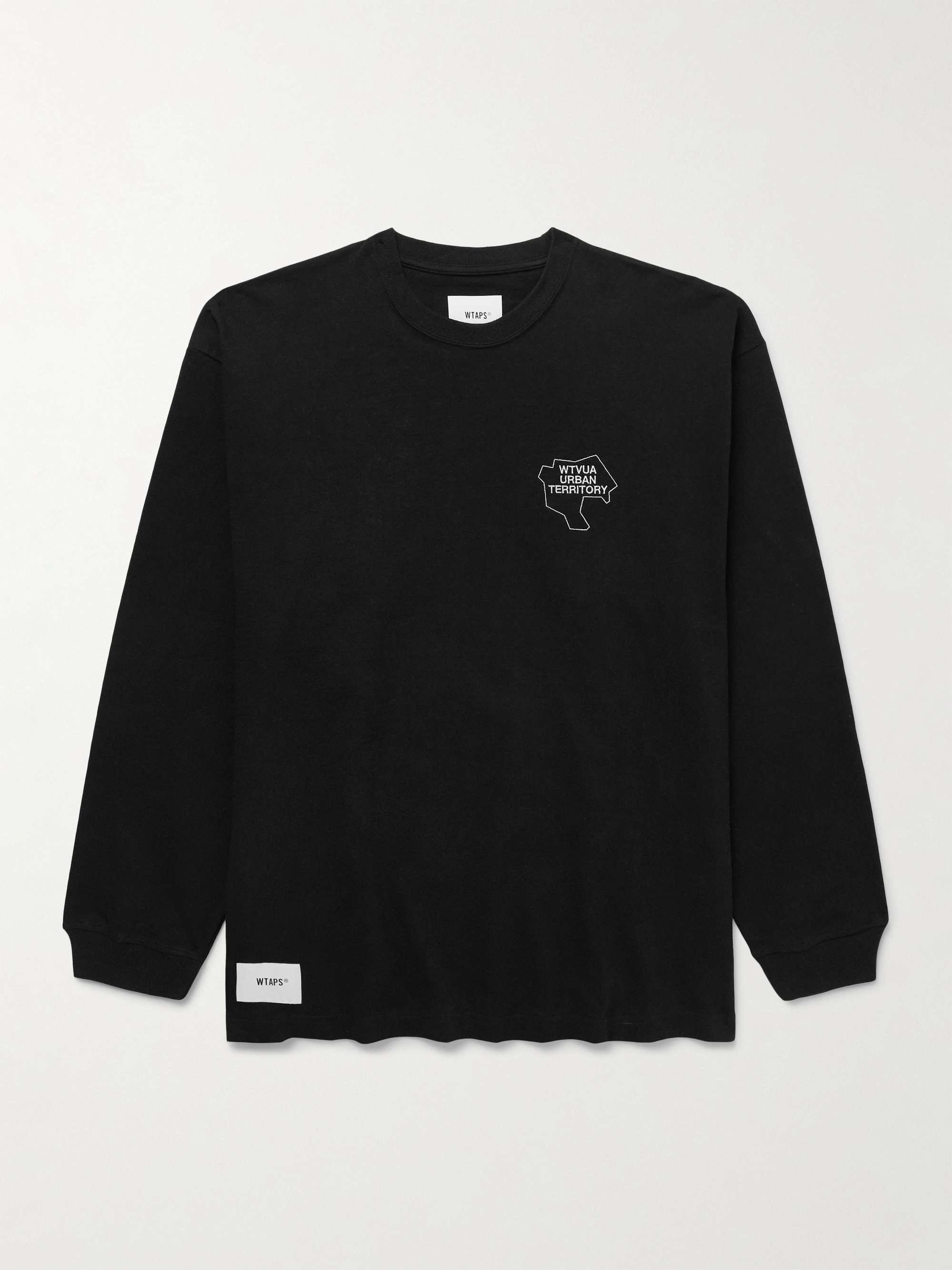 Logo-Appliquéd Embroidered Cotton-Jersey T-Shirt hero visual