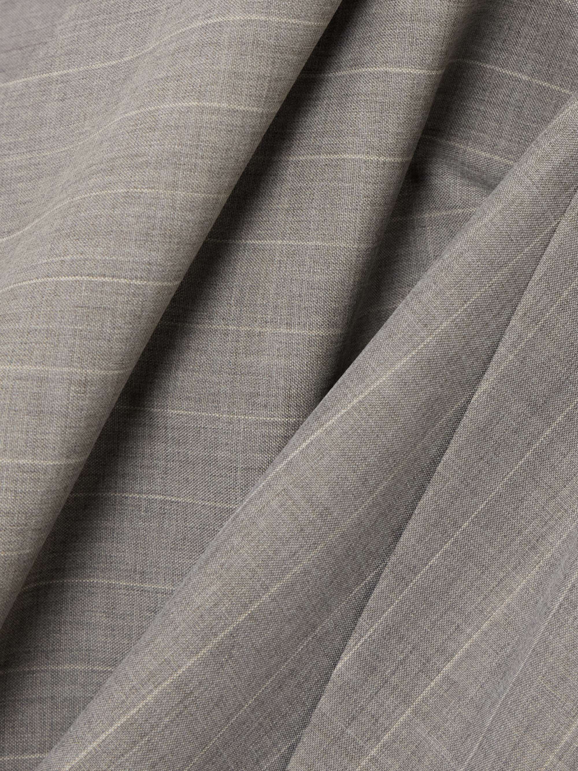 Draped striped wool-crepe skirt view