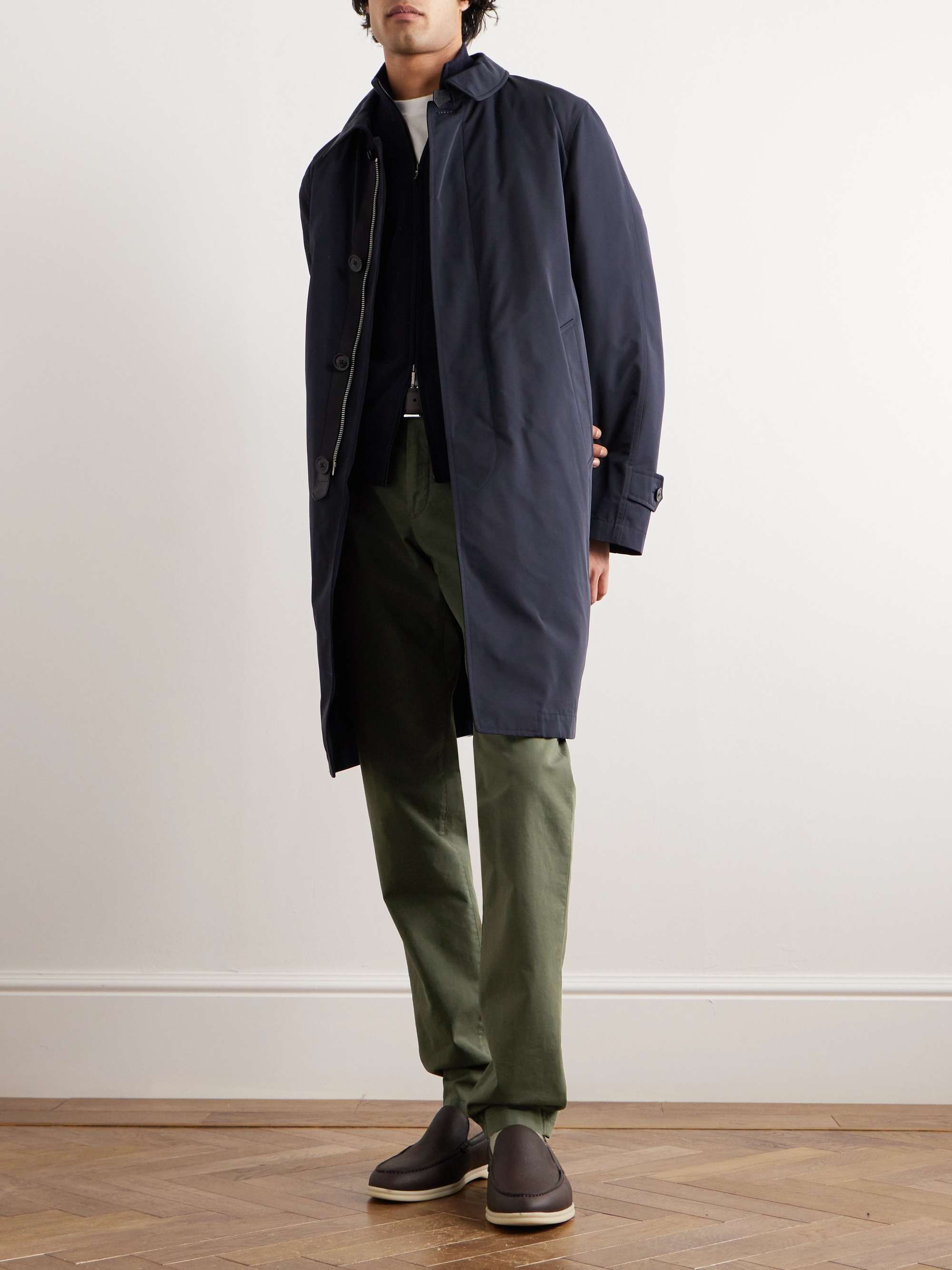 Slim-Fit Stretch-Cotton Trousers view