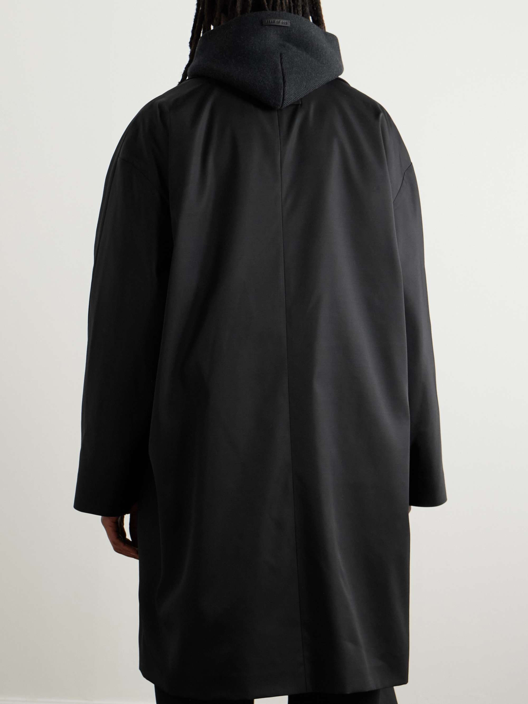 Eternal Oversized Logo-Appliquéd Twill Coat view
