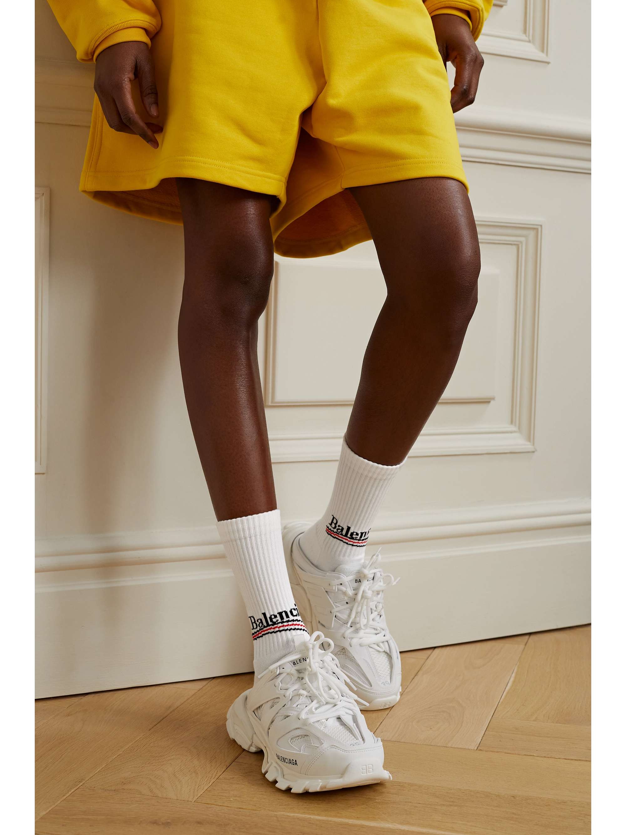 Cotton-blend jacquard socks view