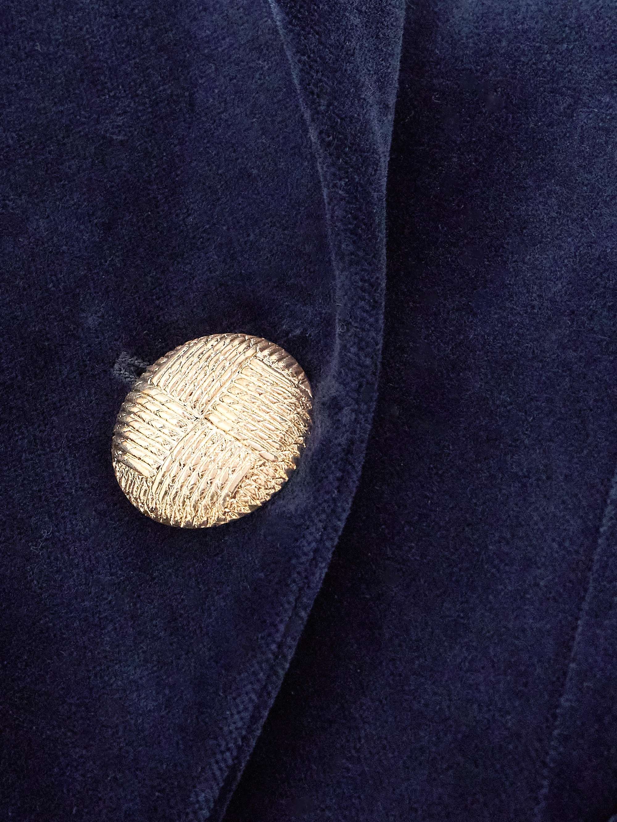 Heart double-breasted cotton-velvet coat view
