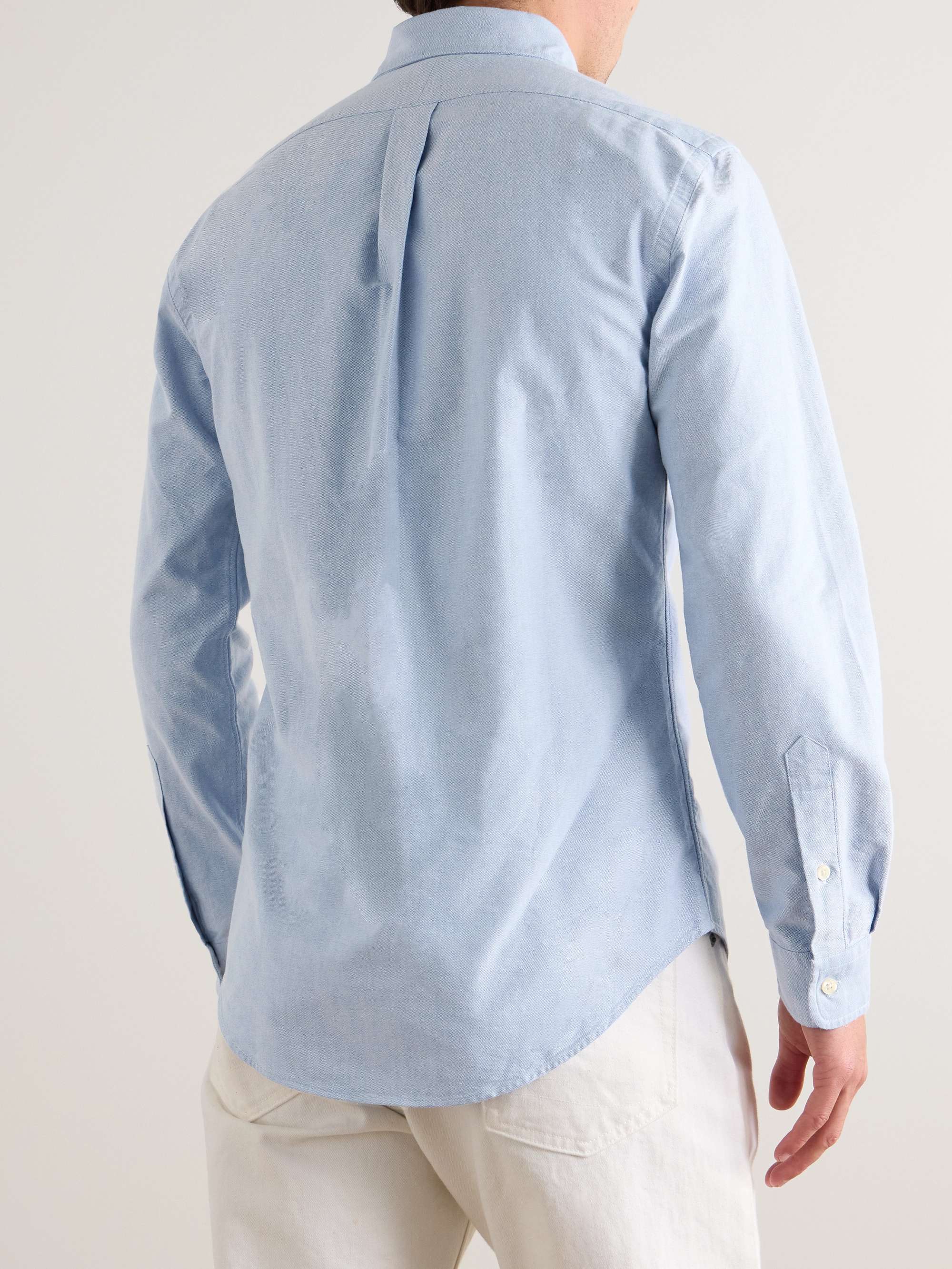 Slim-Fit Cotton Oxford Shirt view