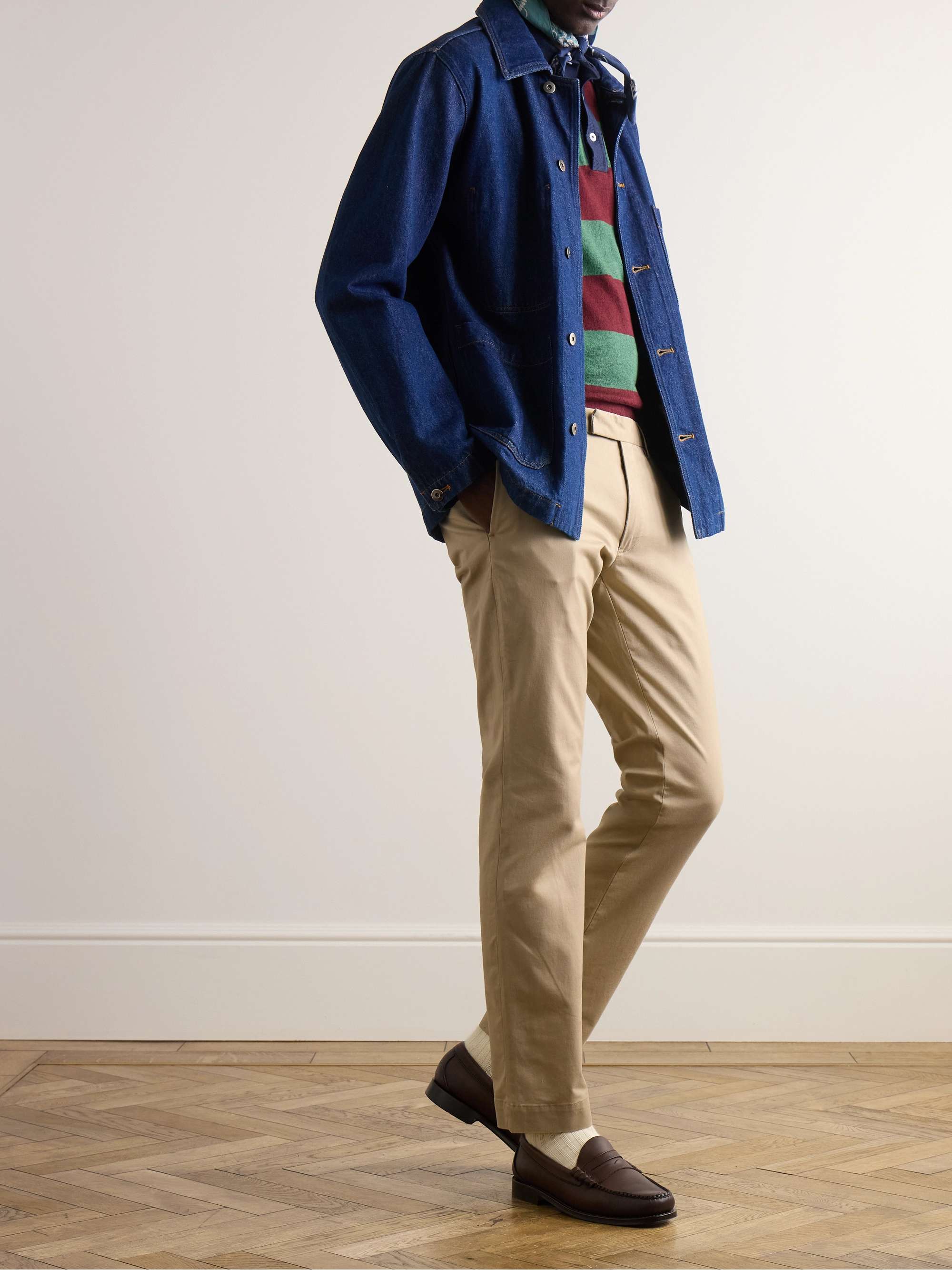 Slim-Fit Stretch-Cotton Twill Chinos view
