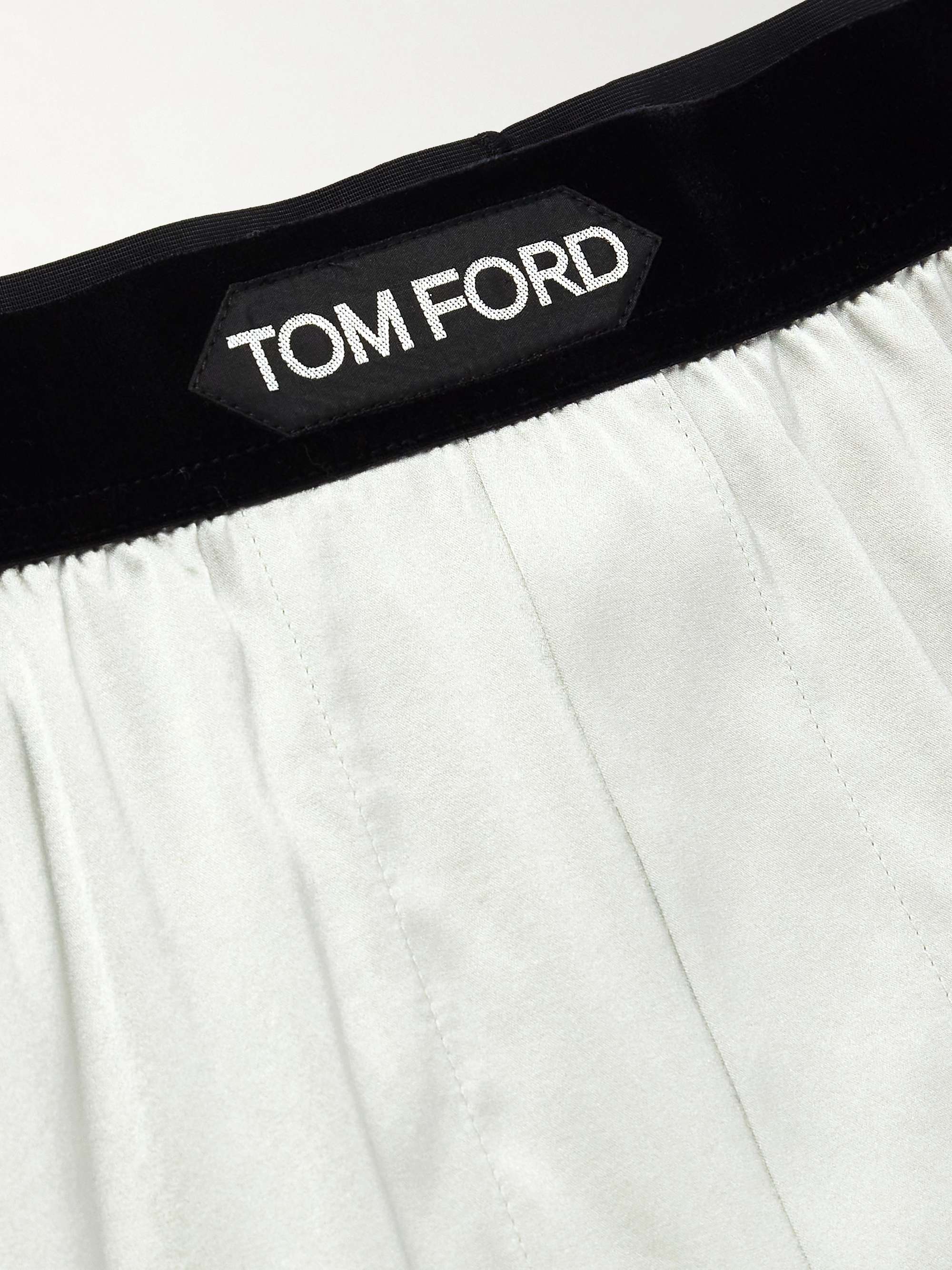 Stretch-Silk Satin Boxers view