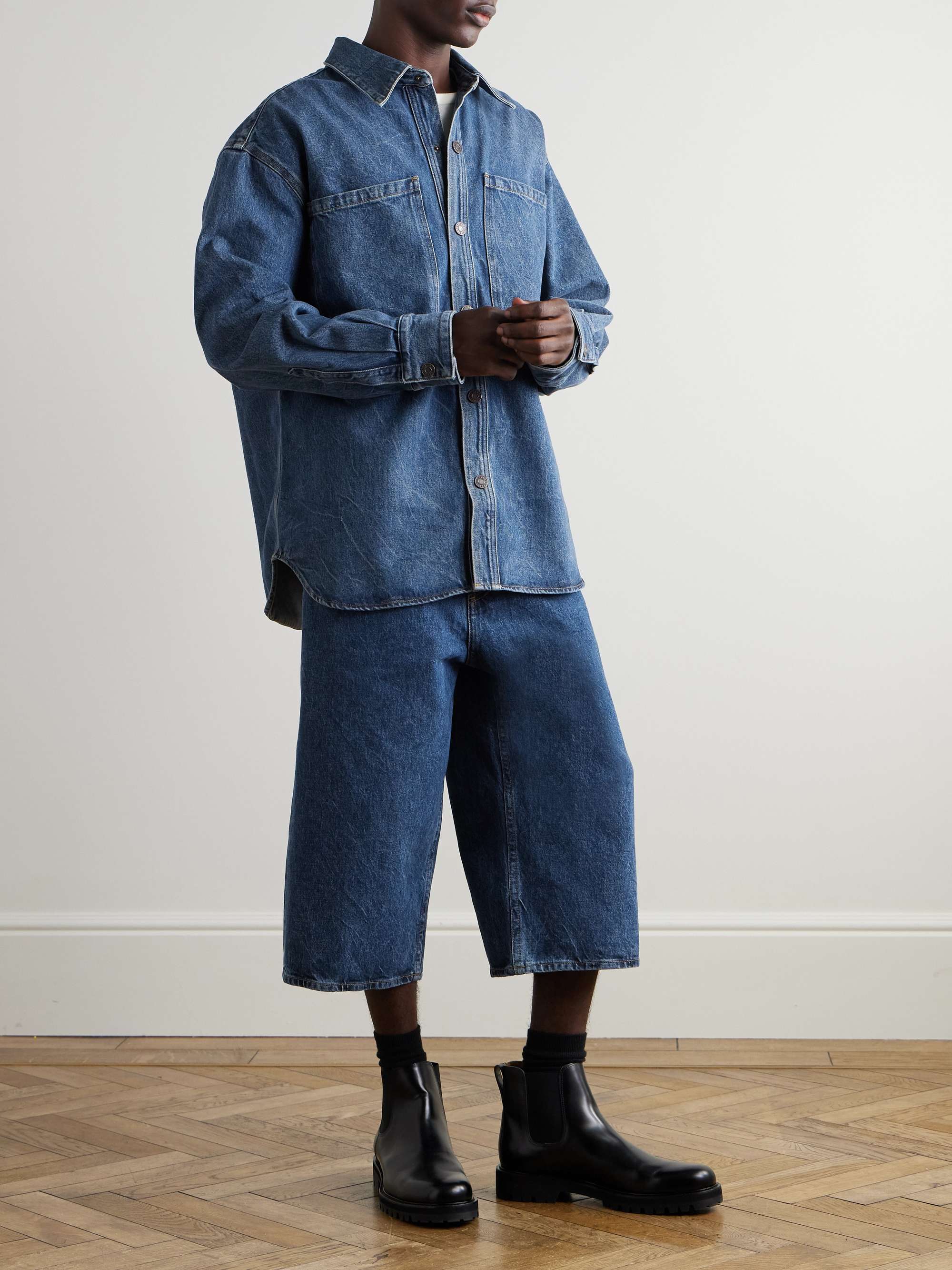 Beesley Straight-Leg Denim Shorts view