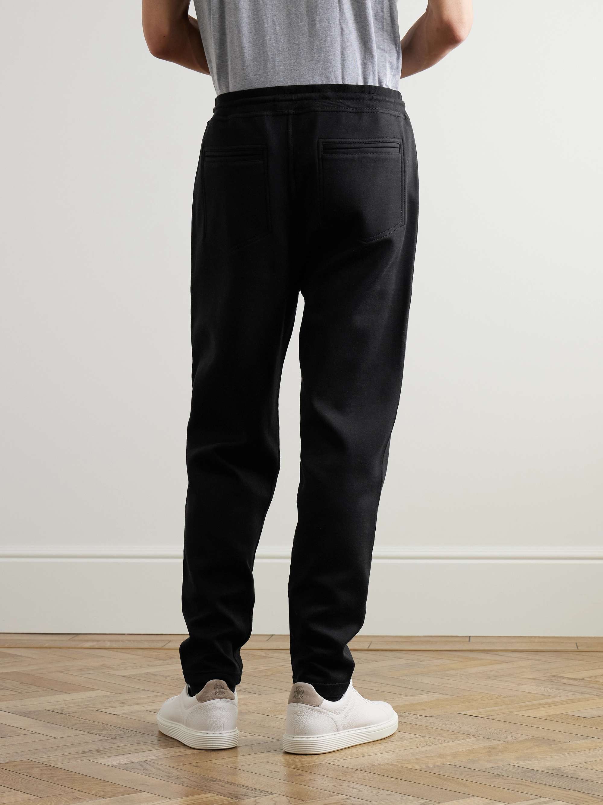 Cotton-Blend Jersey Sweatpants view