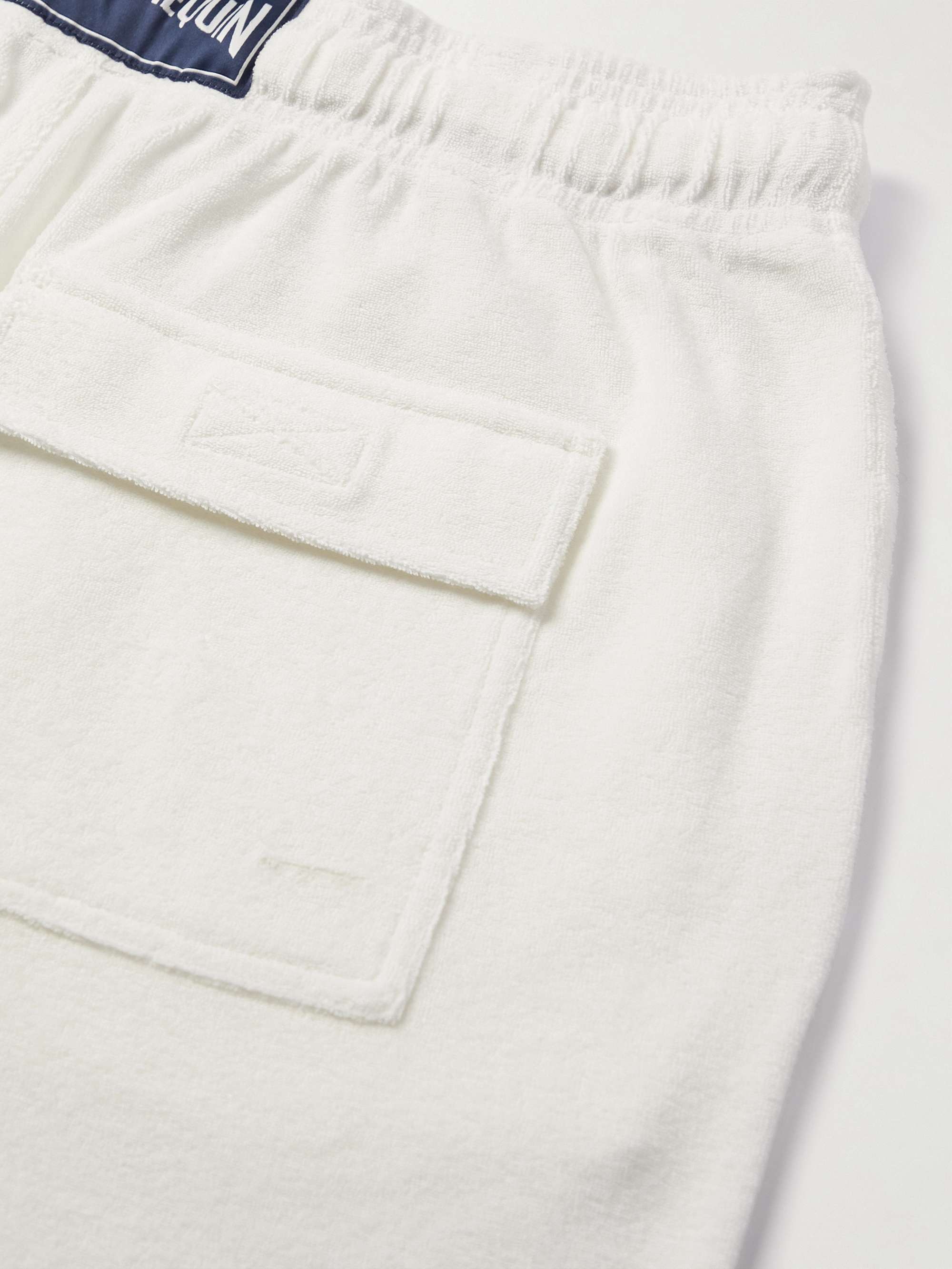 Play Tapered Cotton-Blend Terry Trousers view