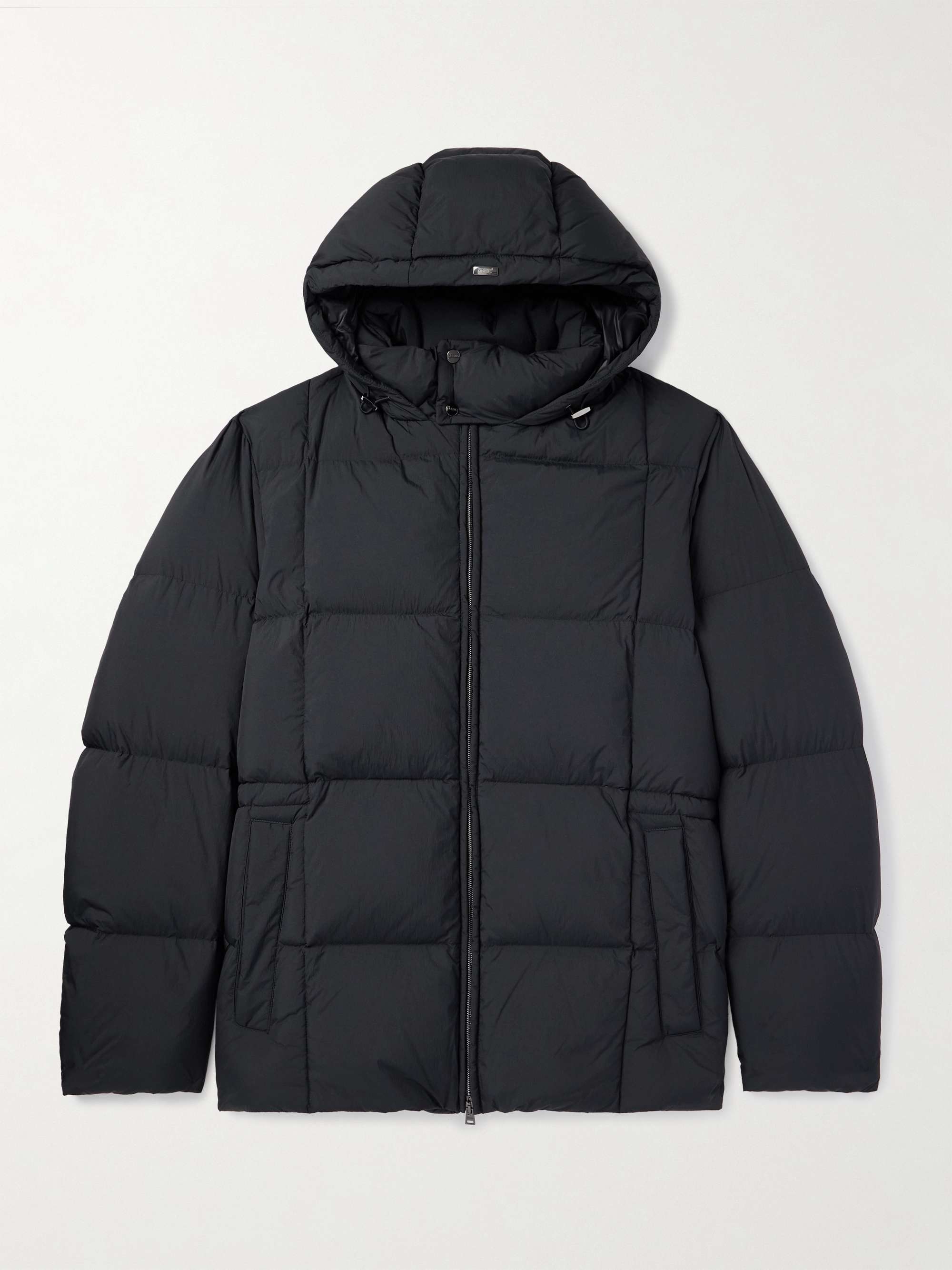 Quilted Shell Hooded Down Jacket hero visual