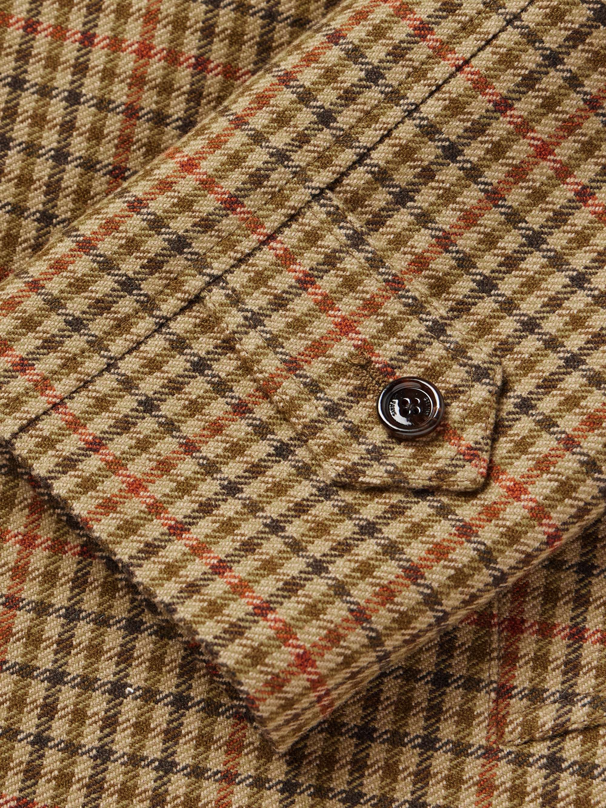 Checked Wool Coat view