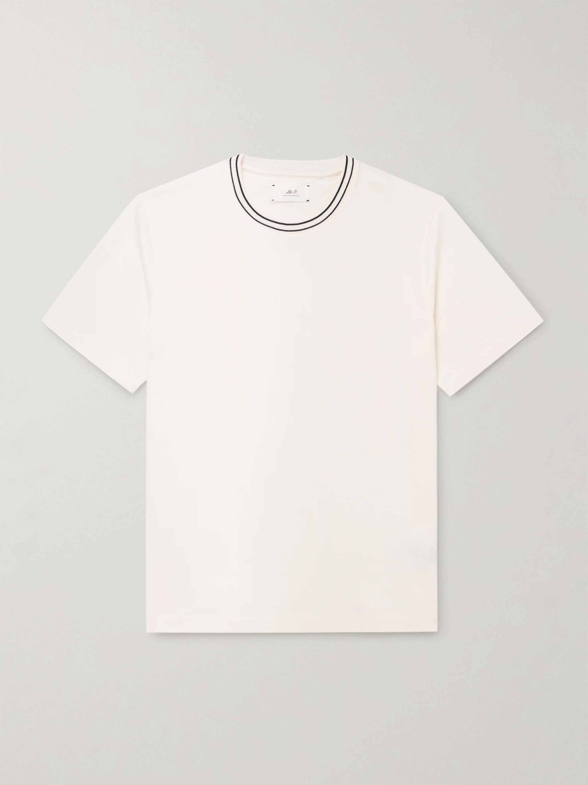 Striped Organic and Recycled Cotton-Jersey T-Shirt hero visual