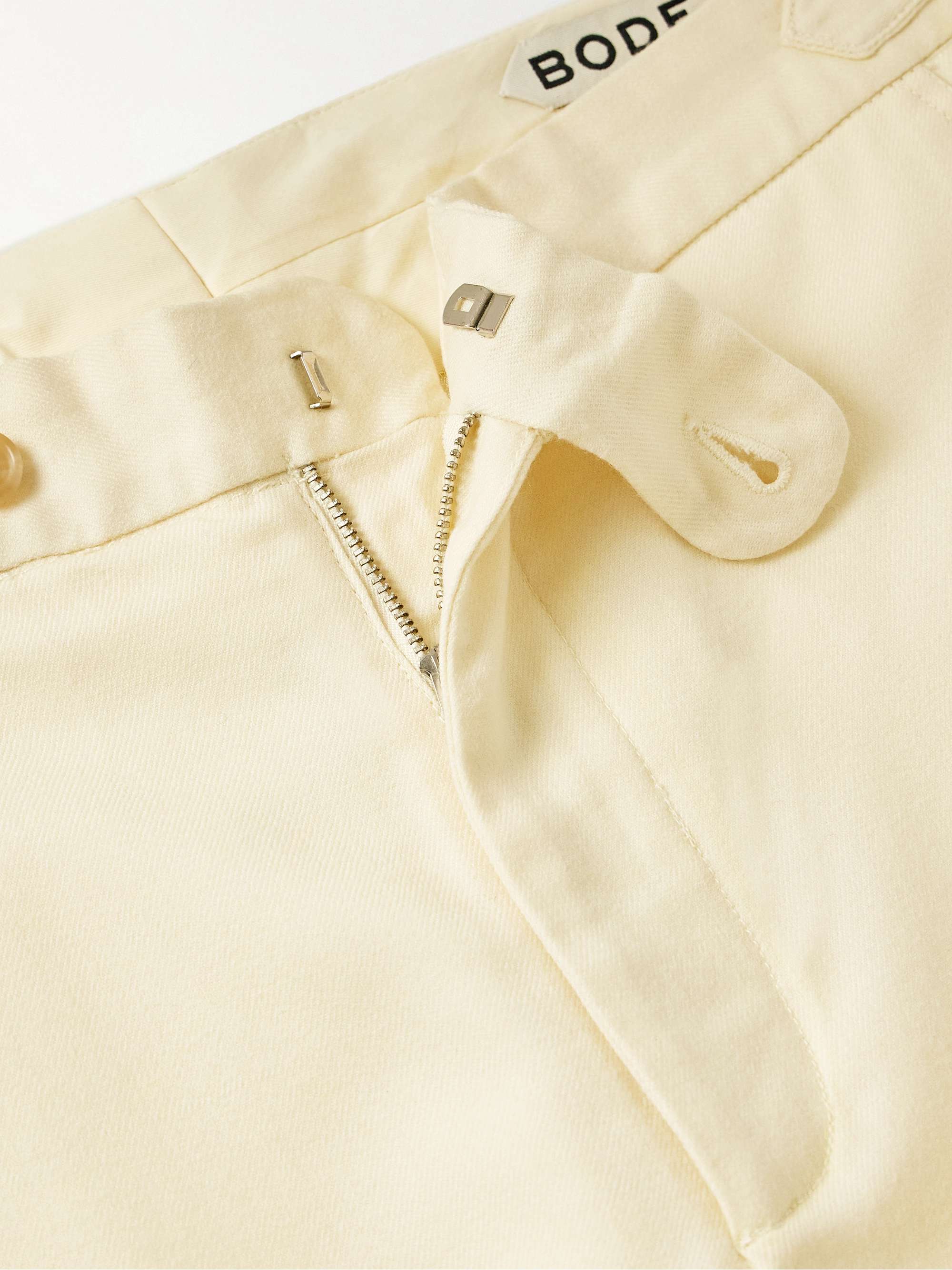 Player Straight-Leg Bead-Embellished Felted Wool-Blend Twill Trousers view