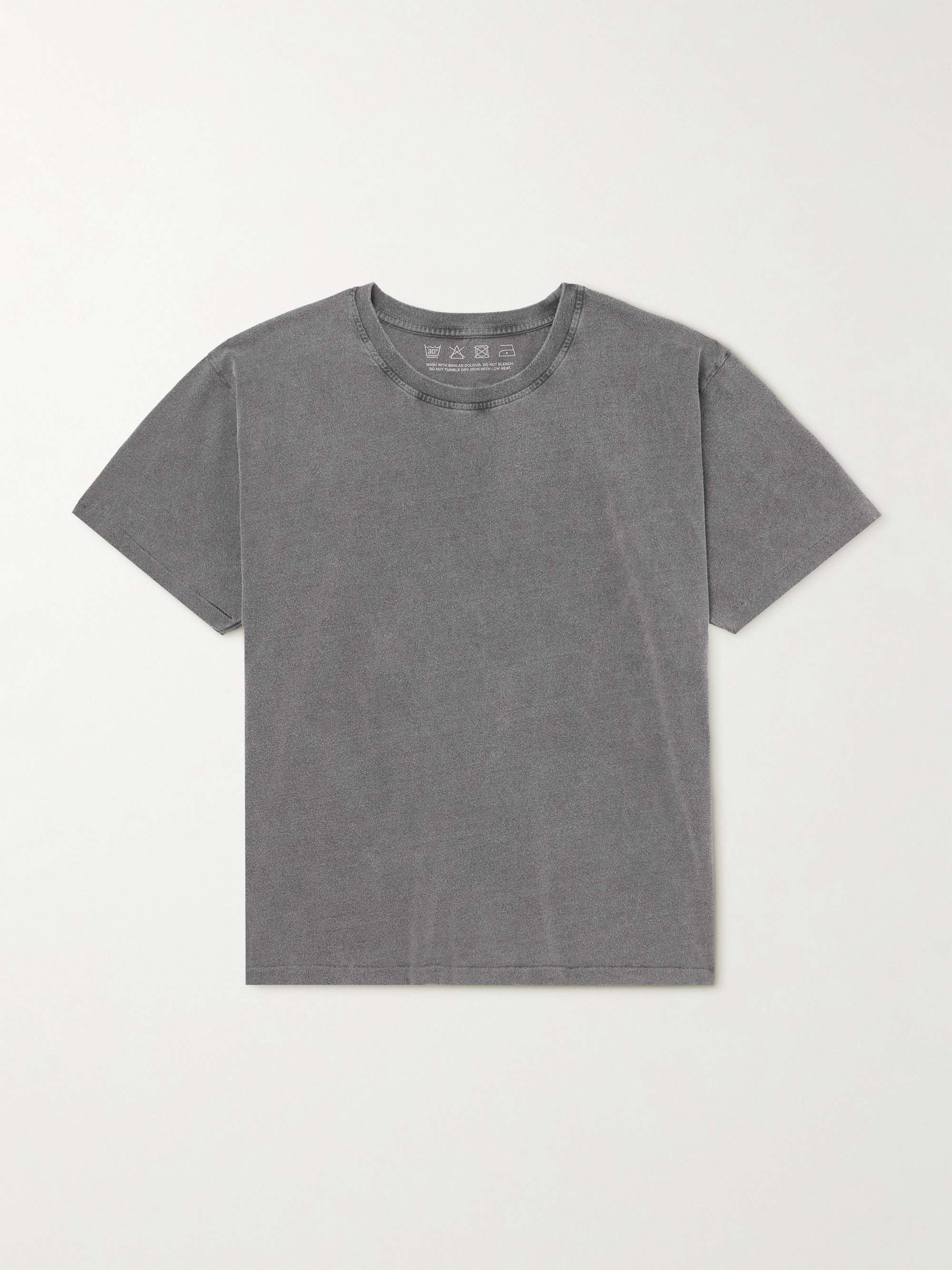 New Garment-Dyed Brushed Organic Cotton-Jersey T-Shirt hero visual
