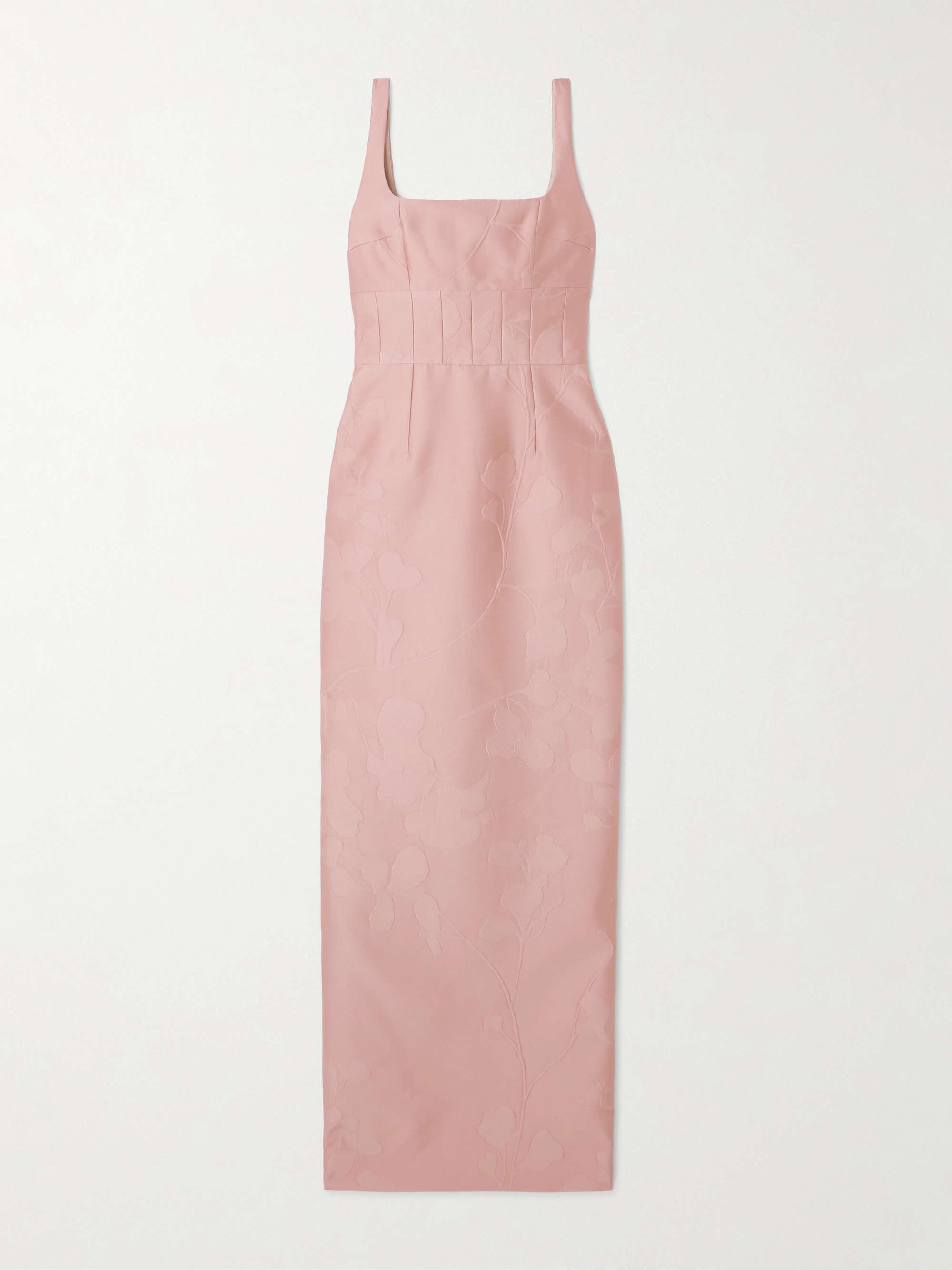 Megara paneled cloqué maxi dress hero visual