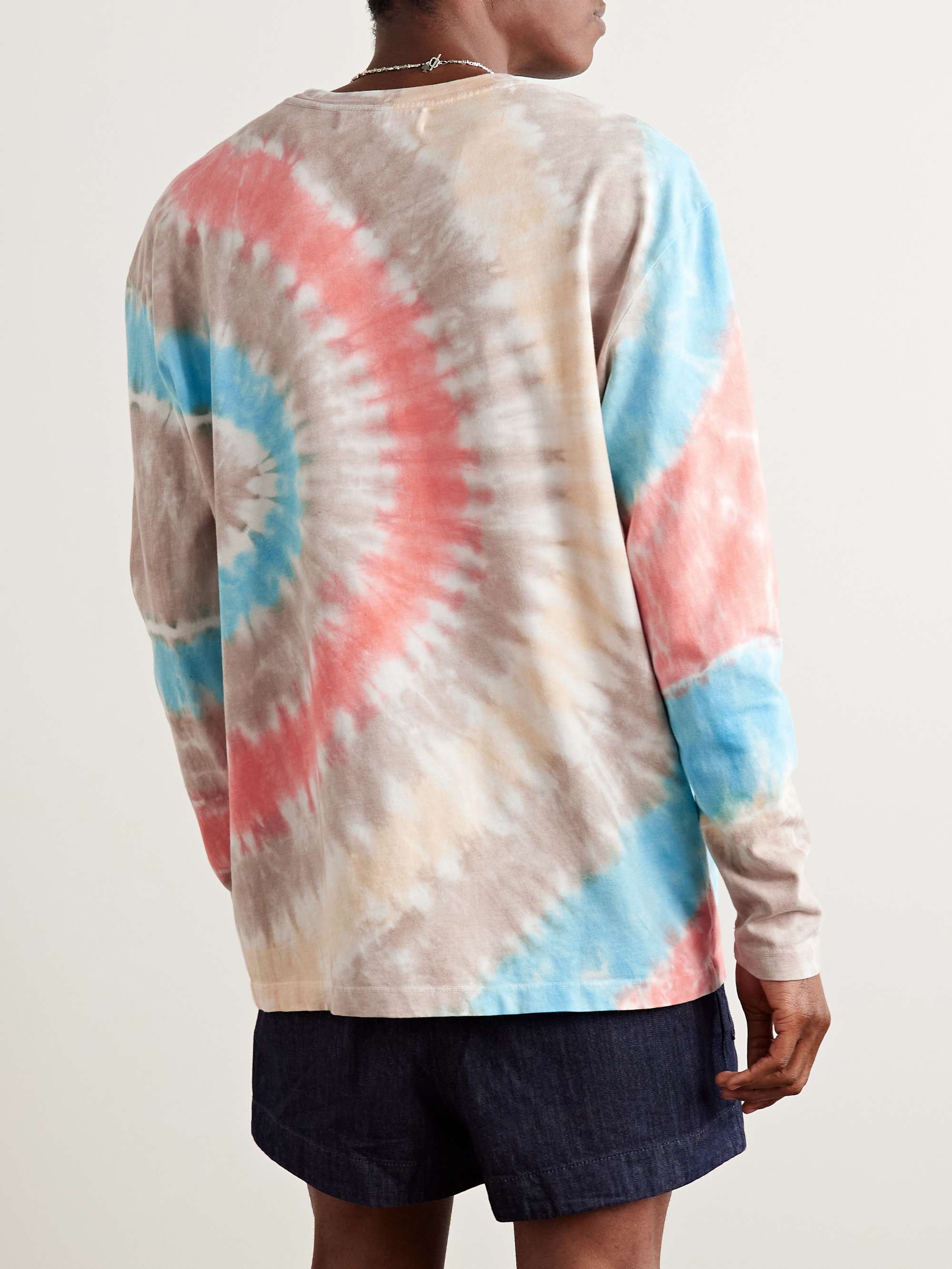 Geode Tie-Dyed Cotton and Cashmere-Blend Jersey T-Shirt view