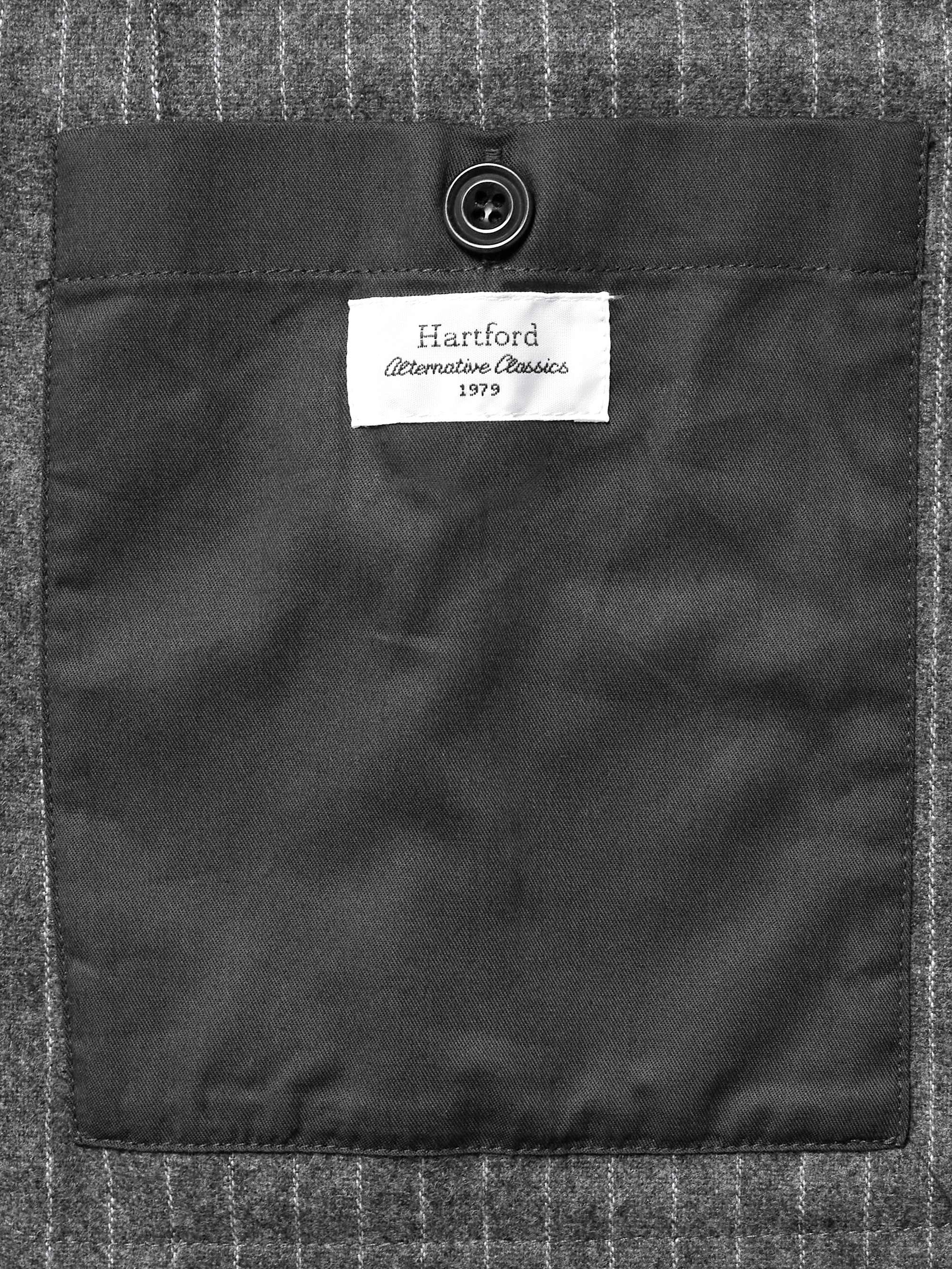 Jonny Unstructured Pinstriped Virgin Wool-Blend Suit Jacket view