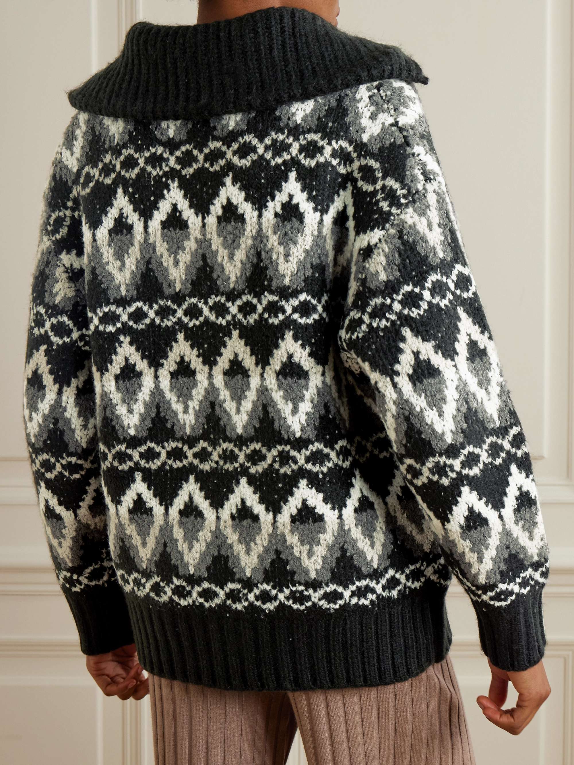 Brooke Fair Isle jacquard-knit jacket view