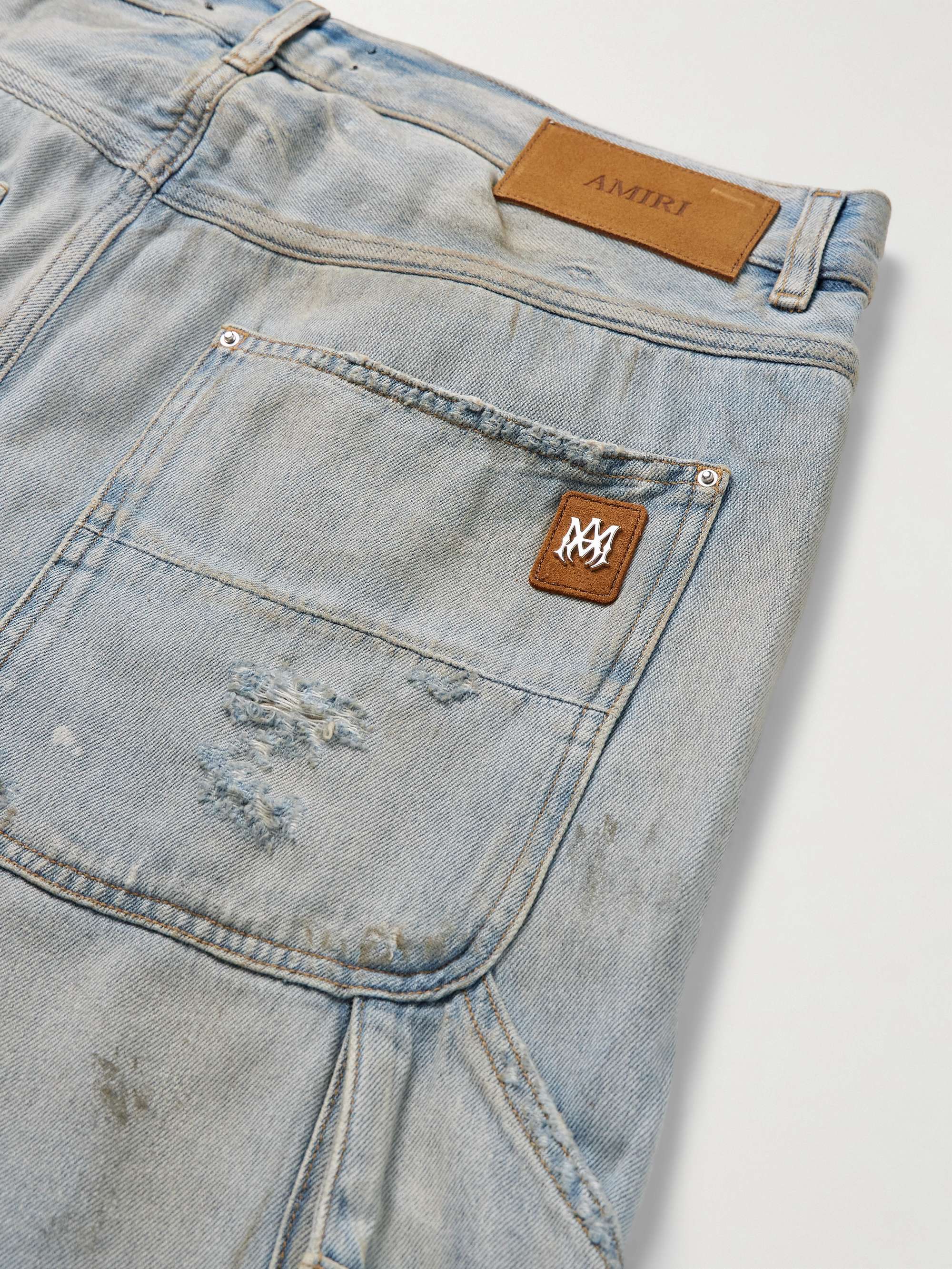 Carpenter Straight-Leg Distressed Jeans view