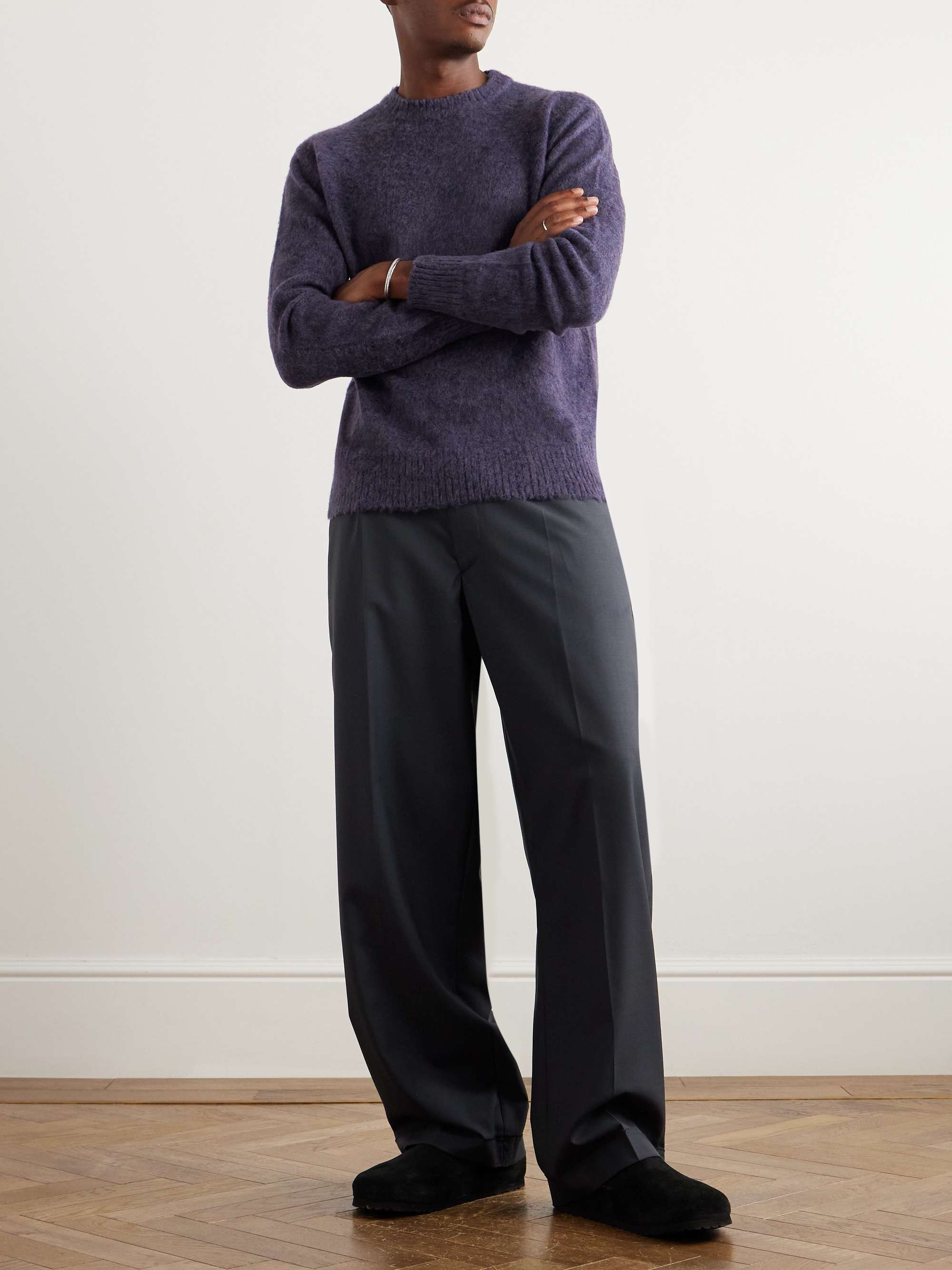 Brushed-Virgin Wool Sweater view