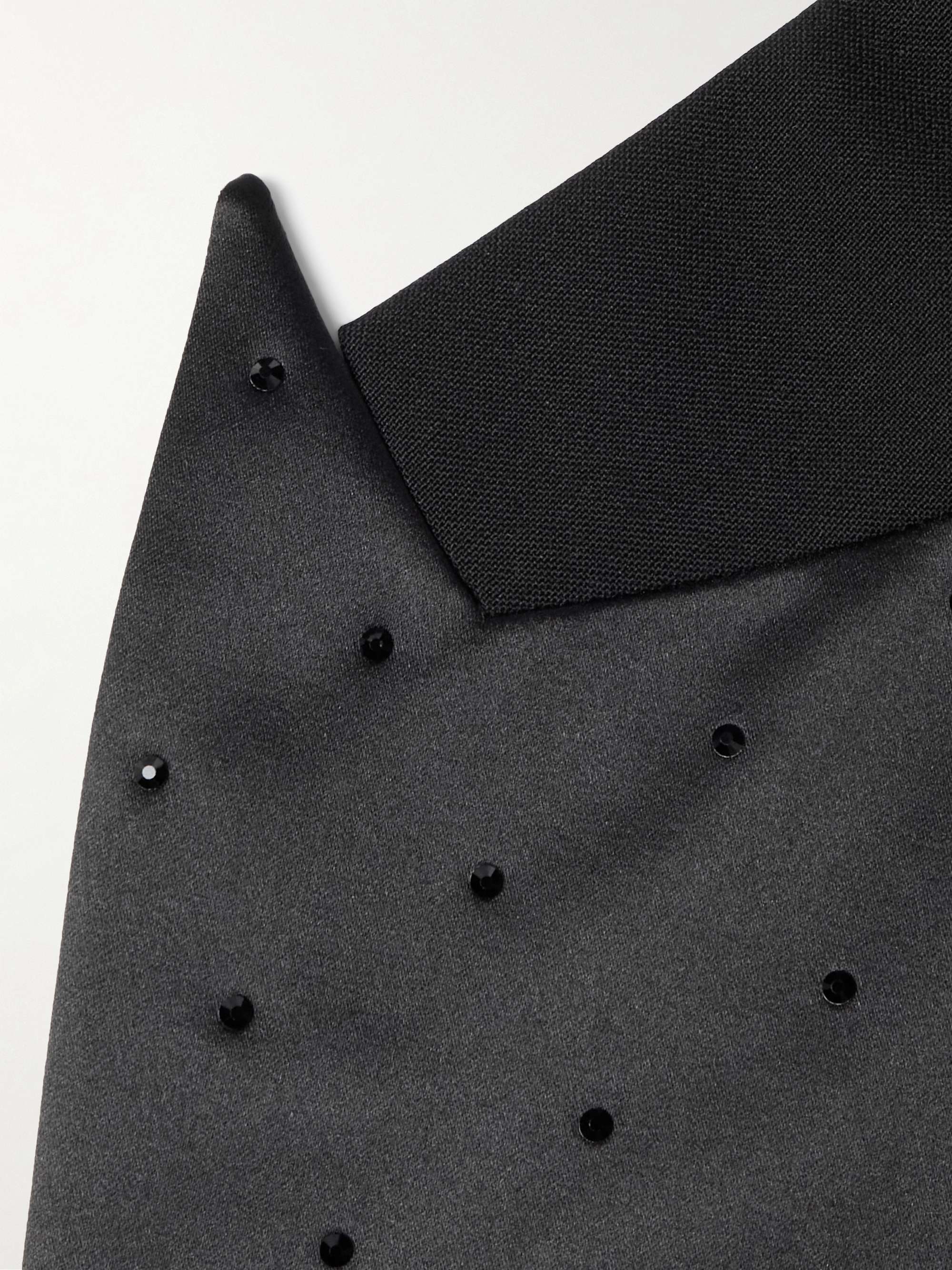 Slim-Fit Embellished Satin-Trimmed Wool and Mohair-Blend Tuxedo Jacket view
