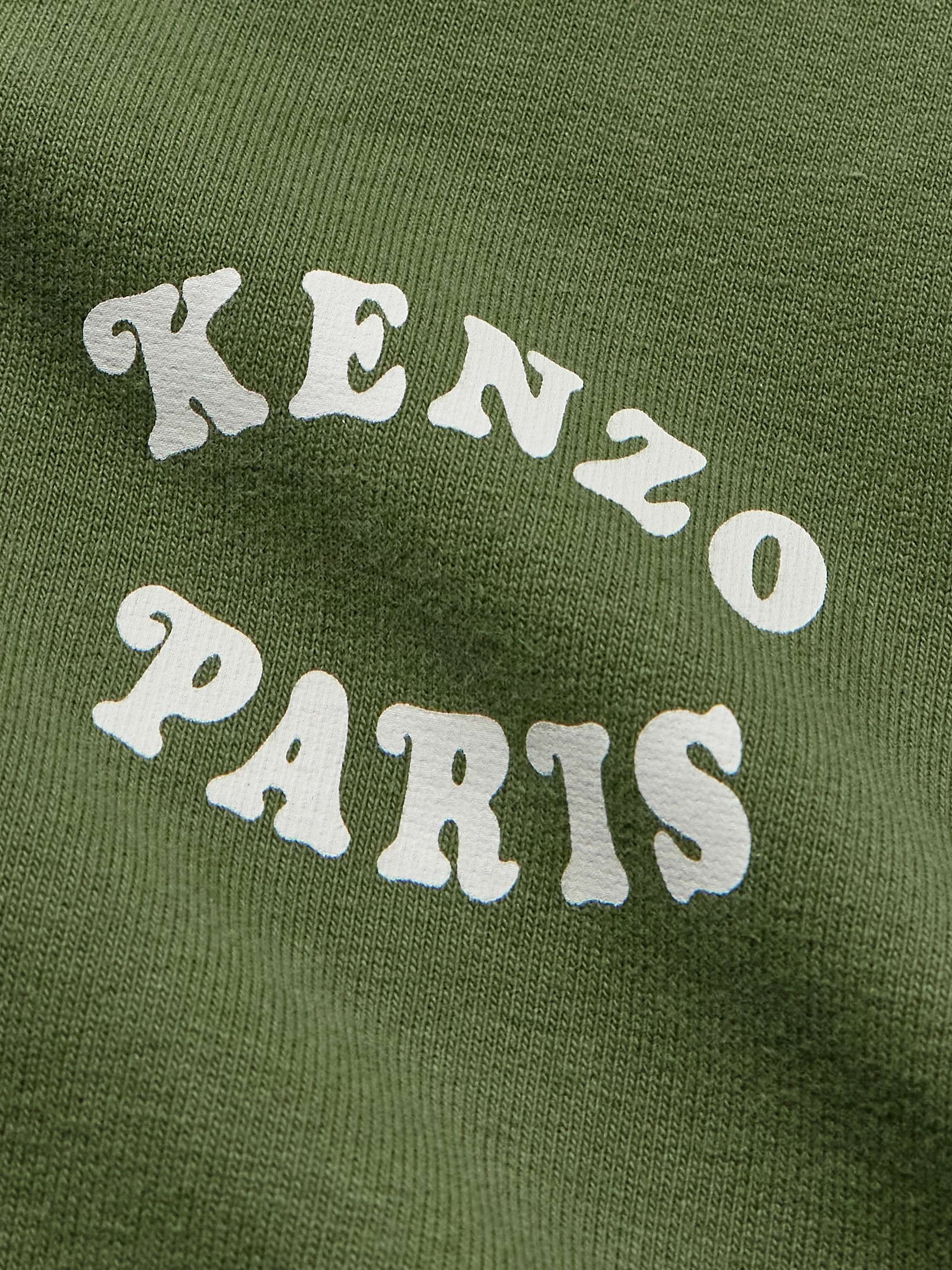 + Verdy Market Logo-Print Reversible Cotton-Blend Jersey and Waffle-Knit Zip-Up Hoodie view