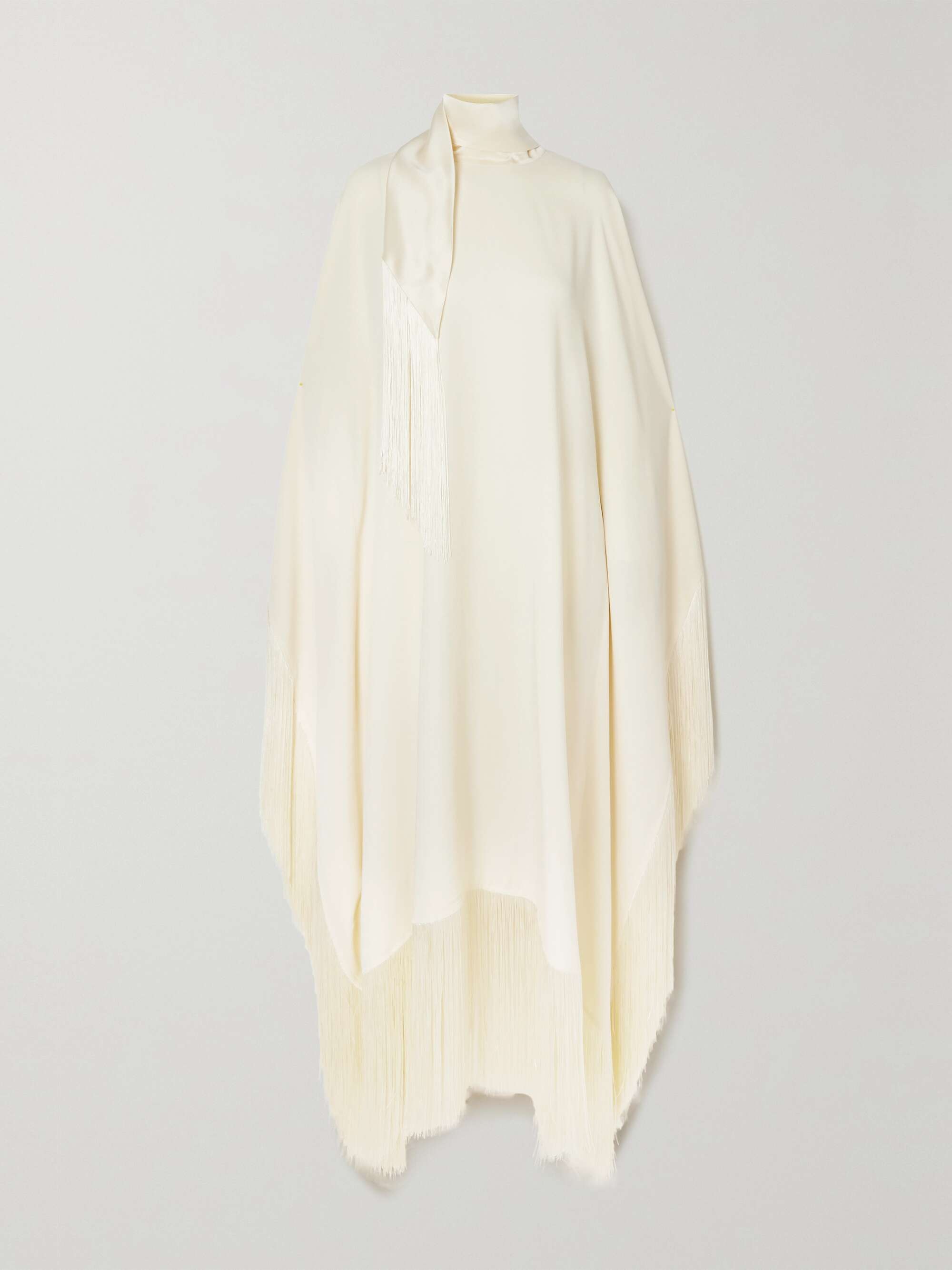 + NET SUSTAIN Mrs Ross fringed crepe kaftan hero visual