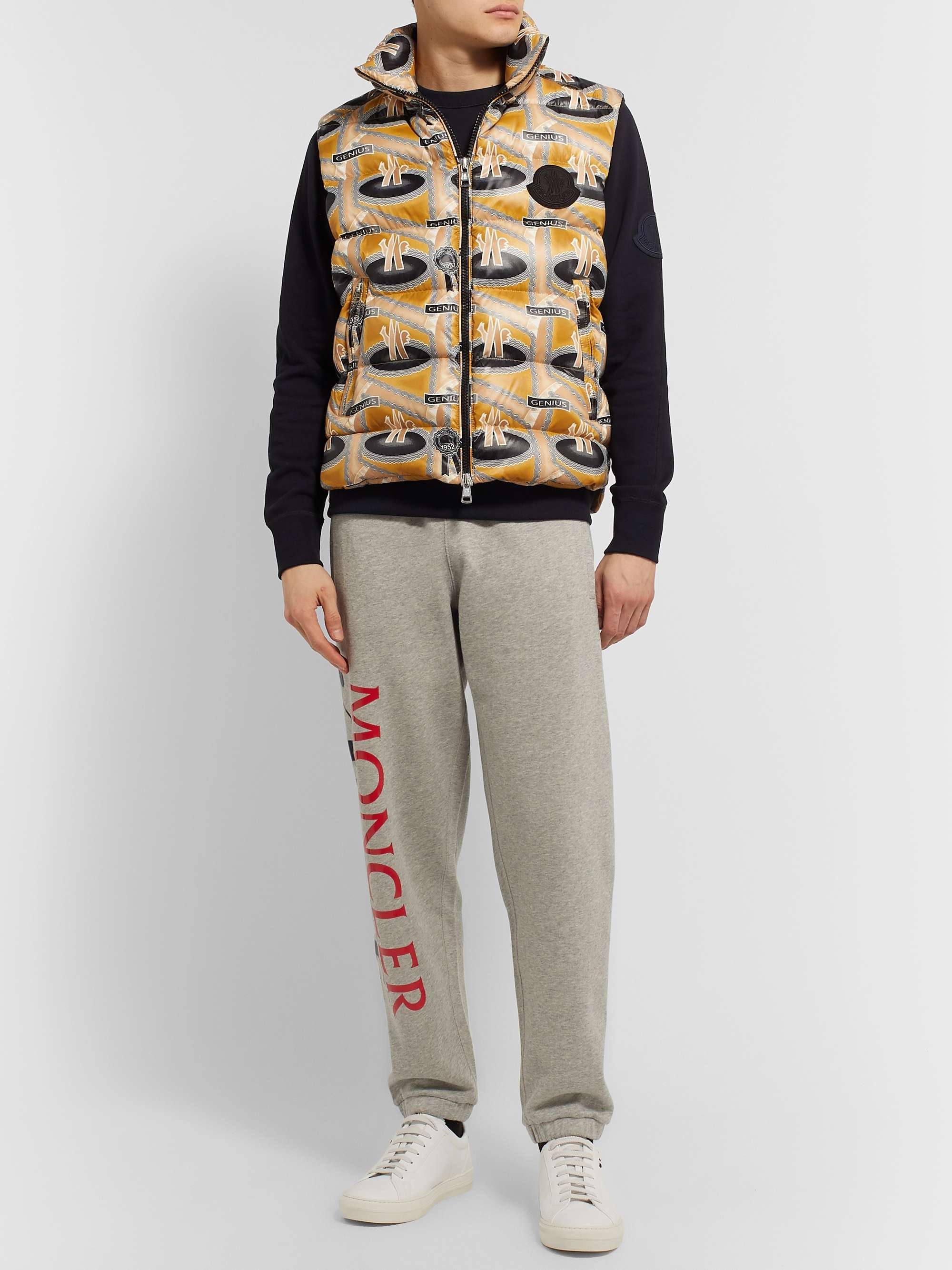 + Fergus Purcell 2 Moncler 1952 Parker Printed Quilted Nylon Down Gilet view