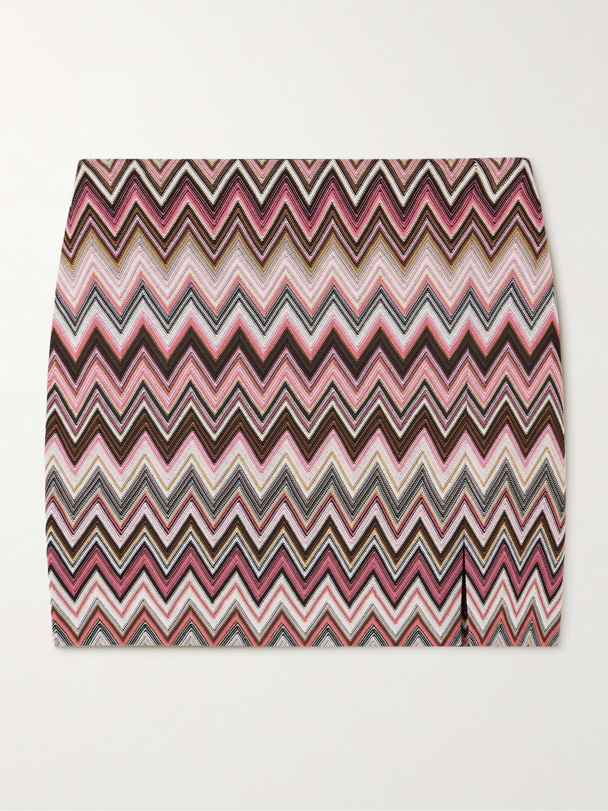 Mare striped crochet-knit cotton-blend mini skirt hero visual