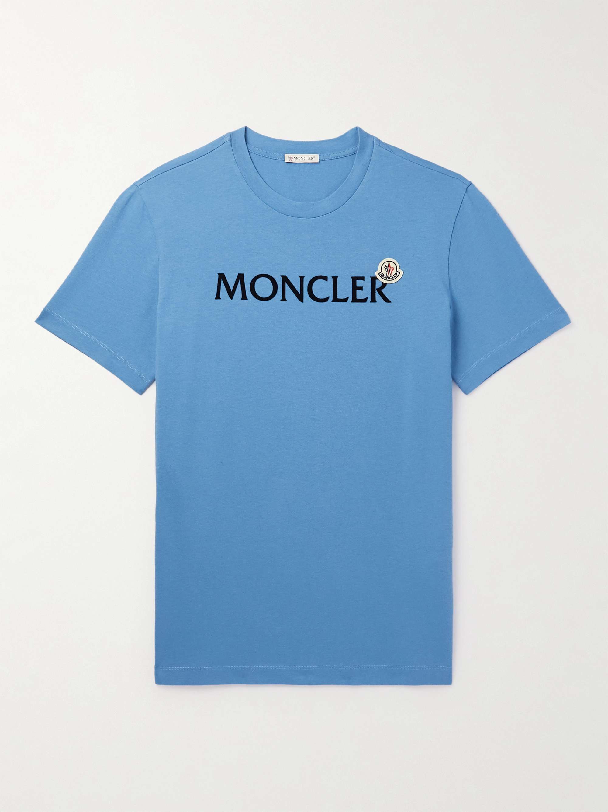 Logo-Flocked Cotton-Jersey T-Shirt hero visual