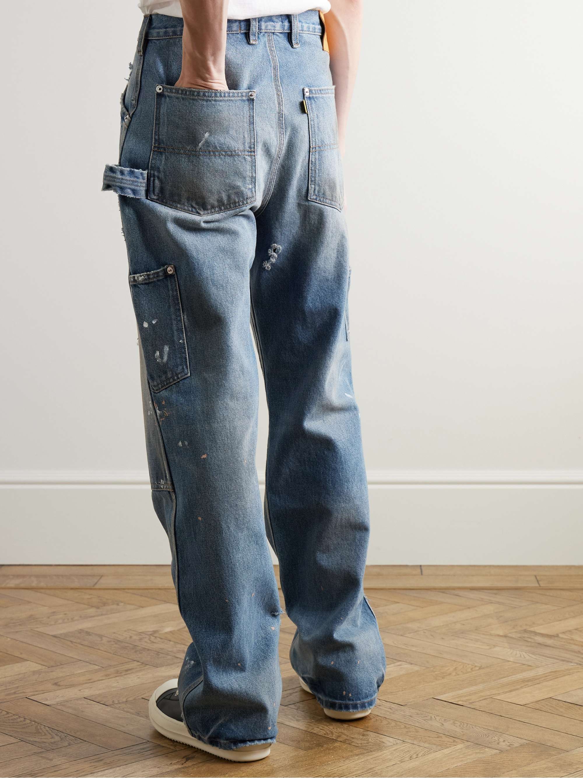 Branko Carpenter Straight-Leg Distressed Jeans view