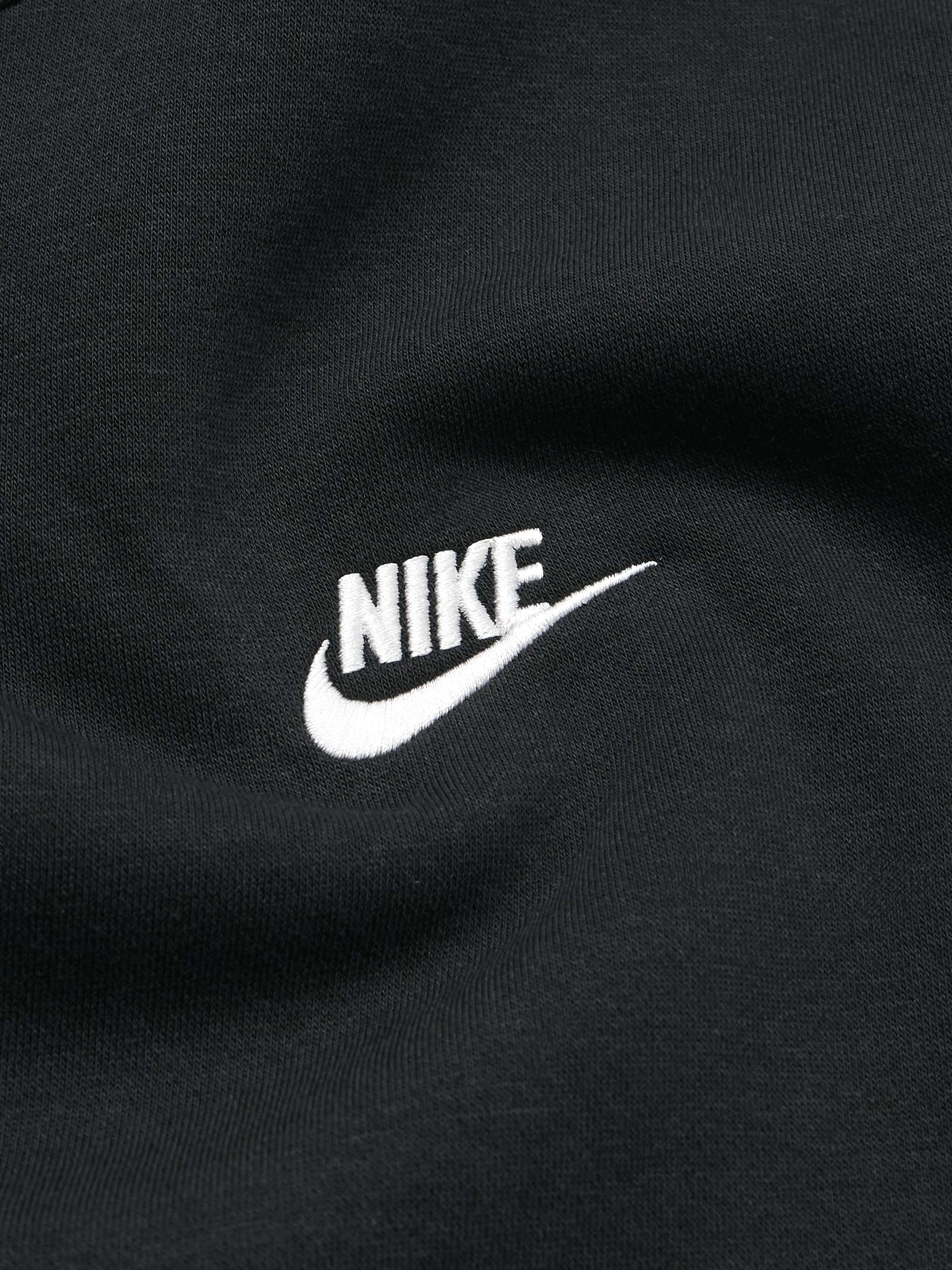Sportswear Club Logo-Embroidered Cotton-Blend Jersey Sweatshirt view