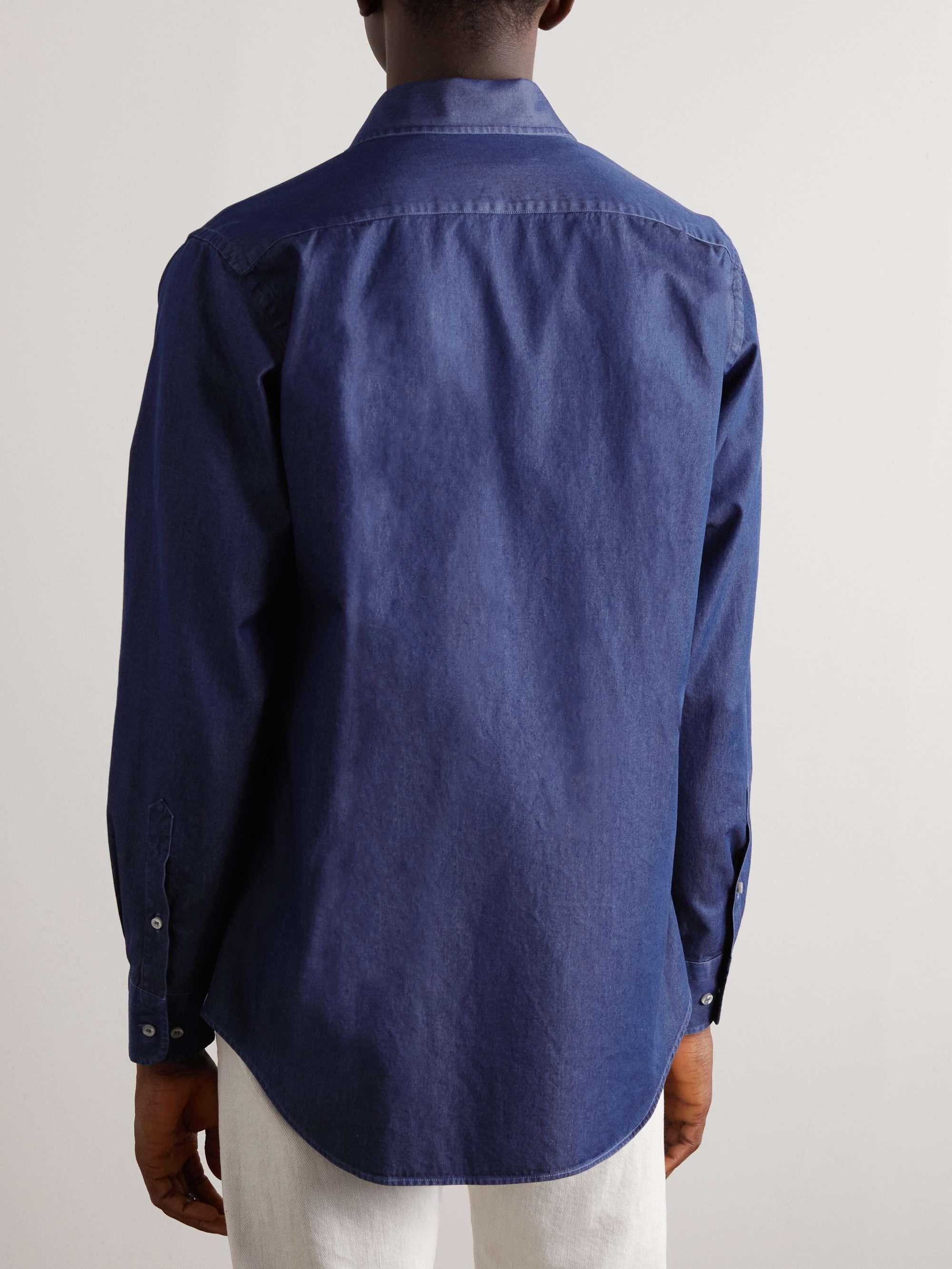 Washed Cotton-Chambray Shirt view