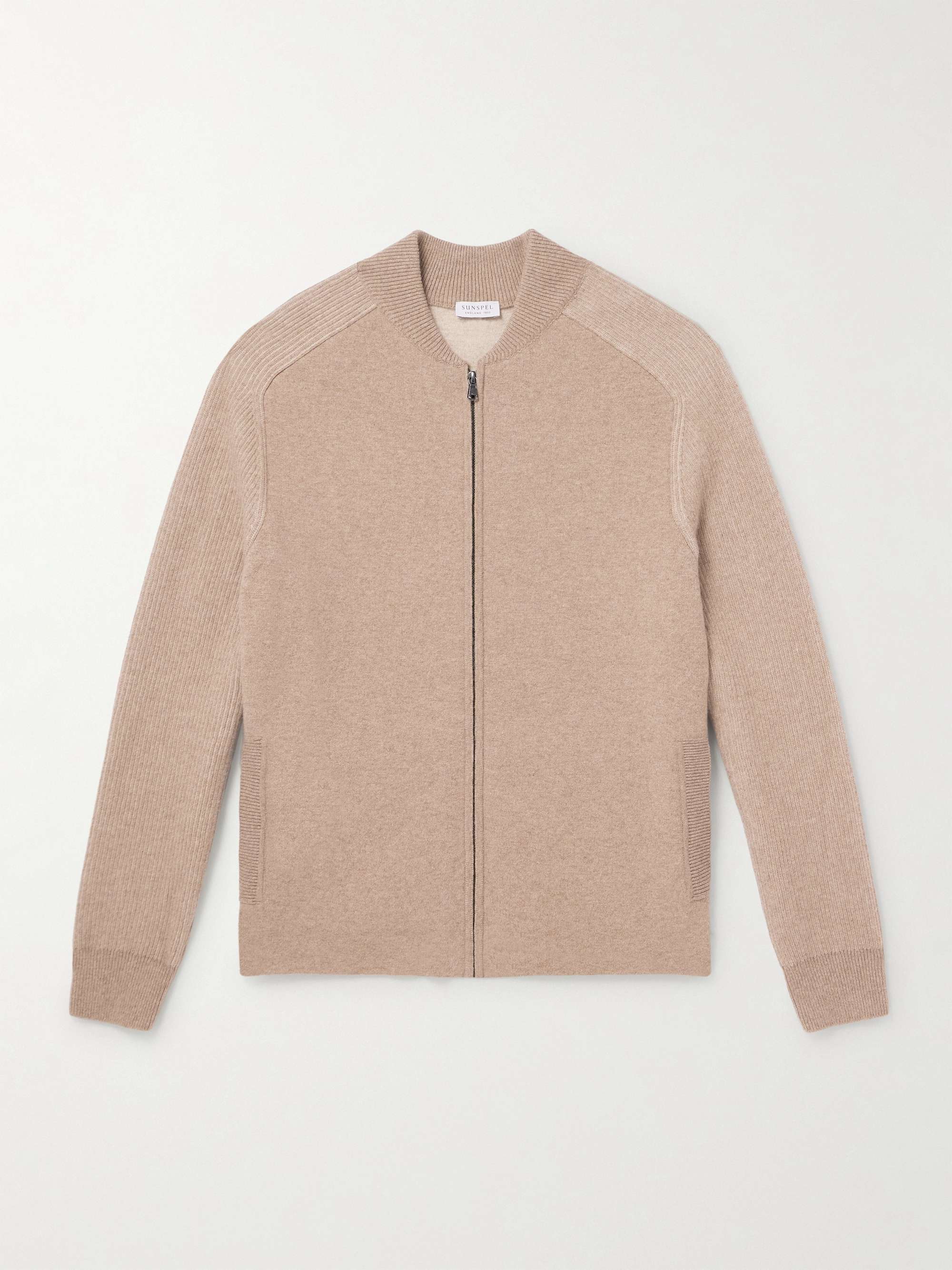 Ribbed Wool Bomber Jacket hero visual