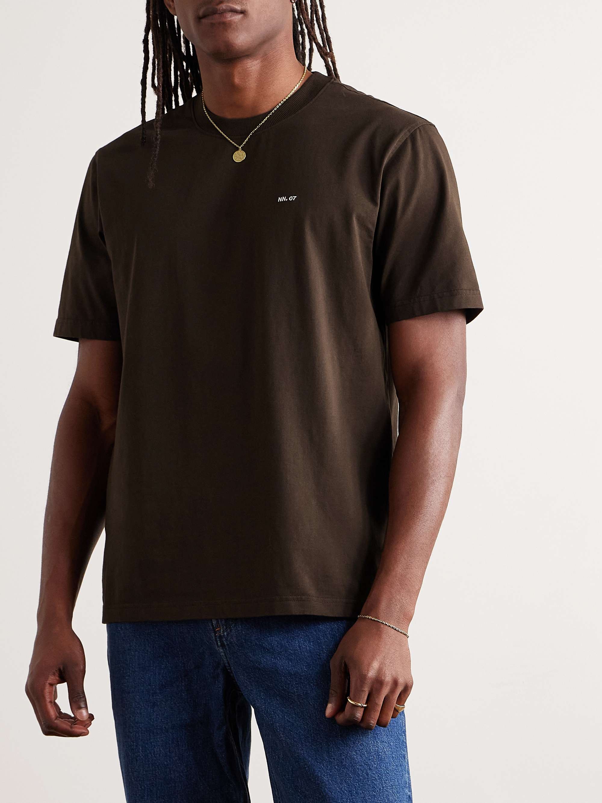 Adam 3209 Logo-Embroidered Pima Cotton-Jersey T-Shirt view