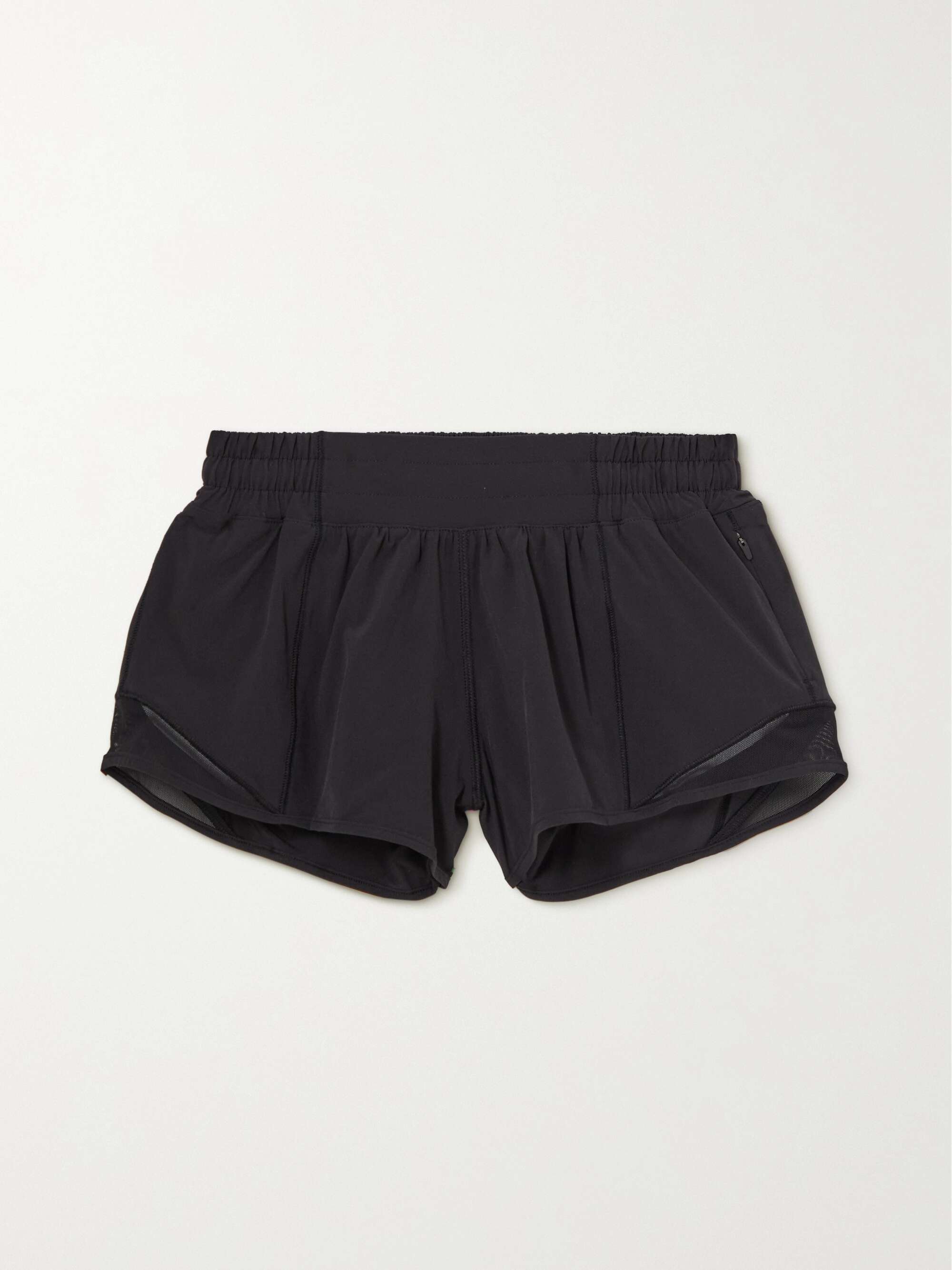 Hotty Hot low-rise mesh-paneled stretch recycled-Swift shorts hero visual
