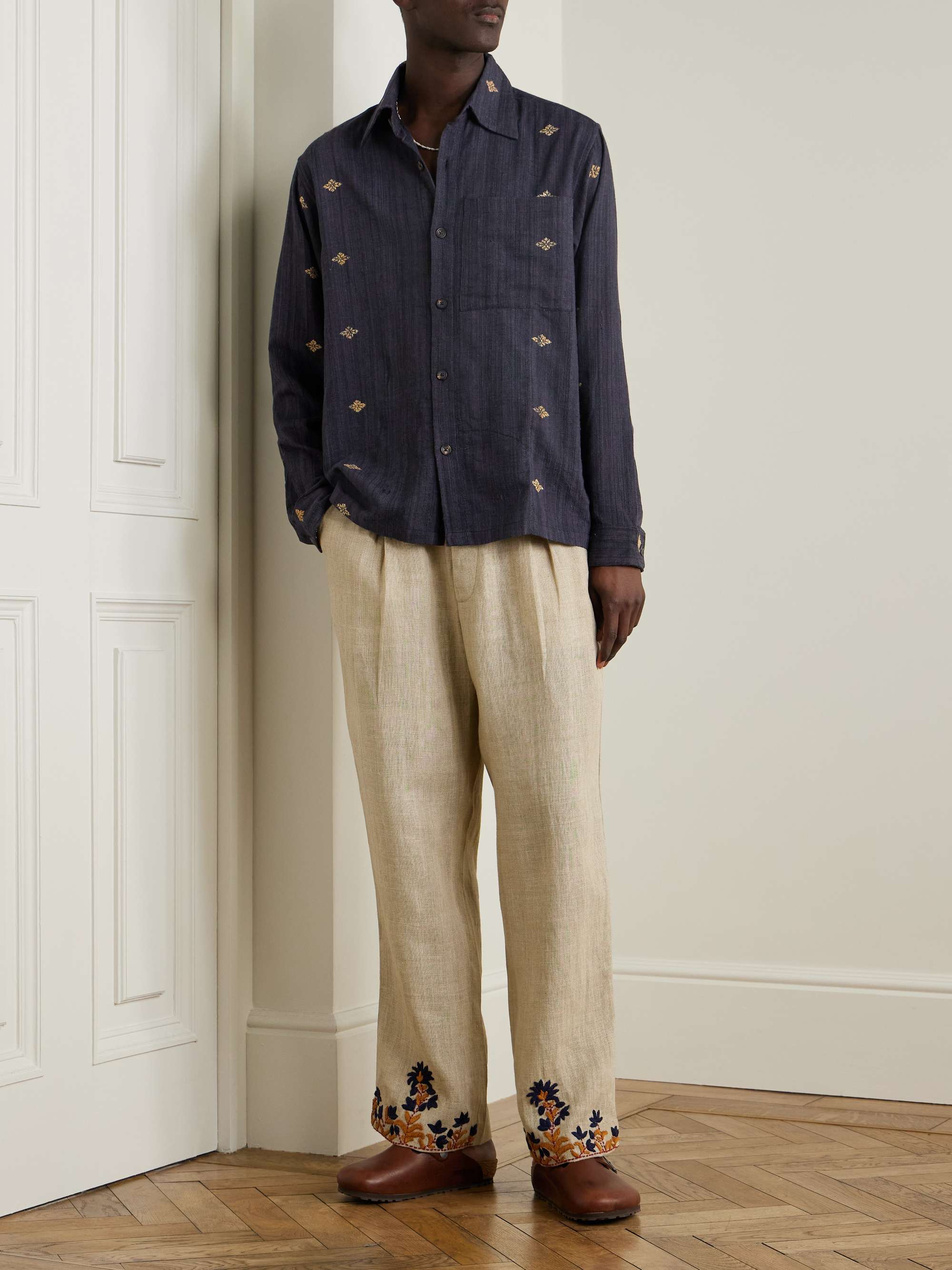 Embroidered Silk Shirt view