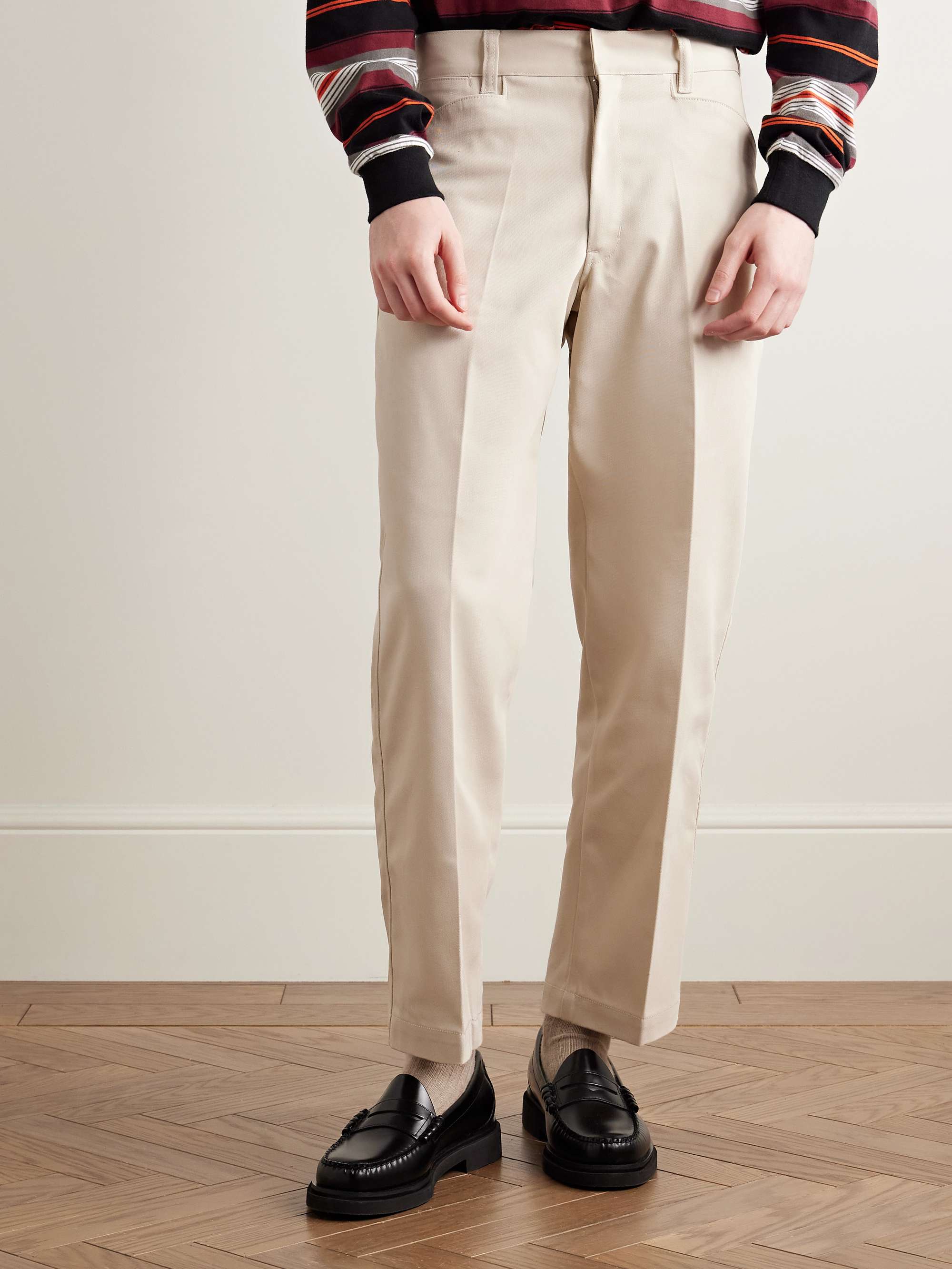 WP Straight-Leg Cropped Twill Trousers view