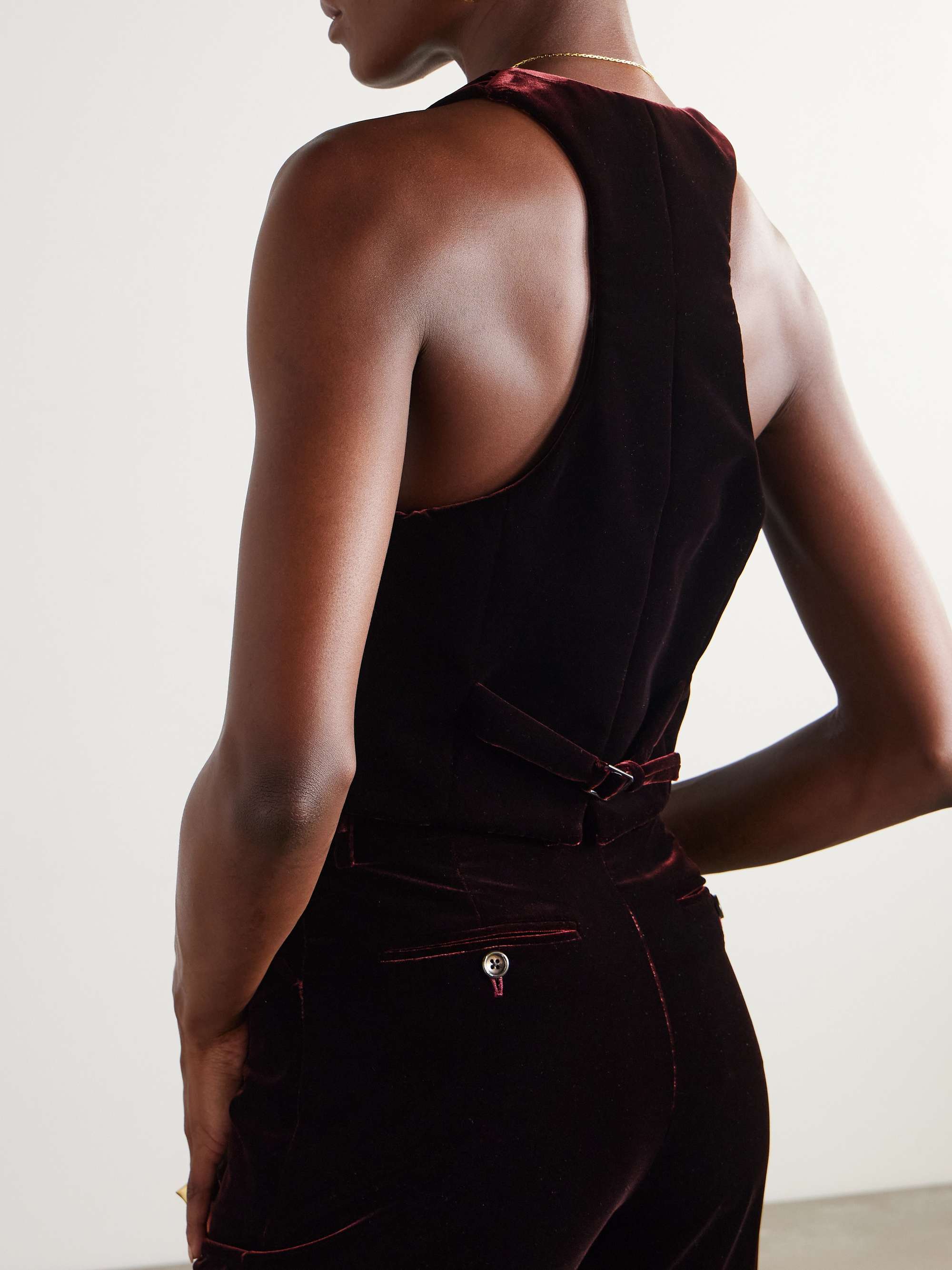 Velvet vest view