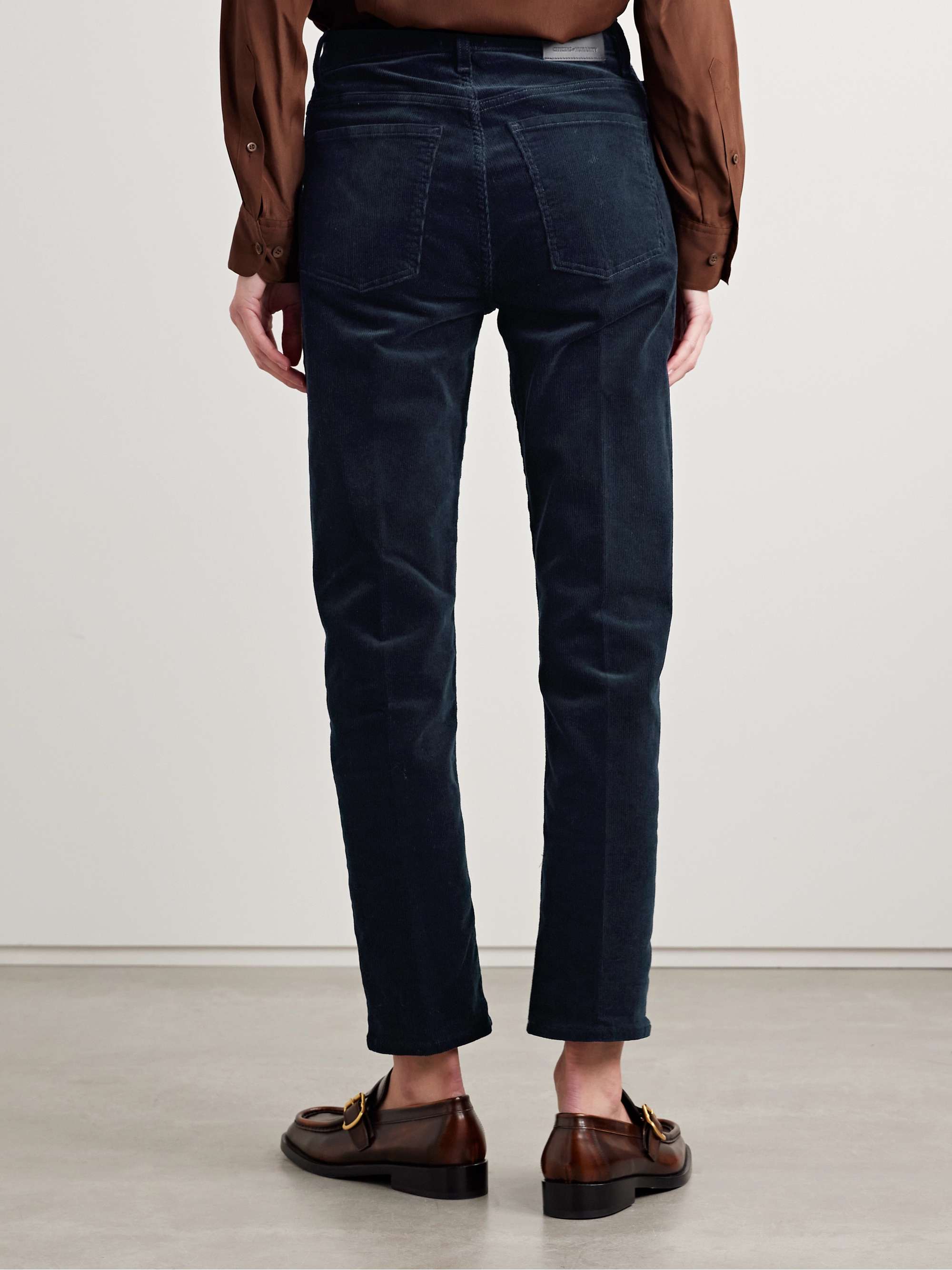 Zurie Ankle cotton-blend corduroy straight-leg pants view